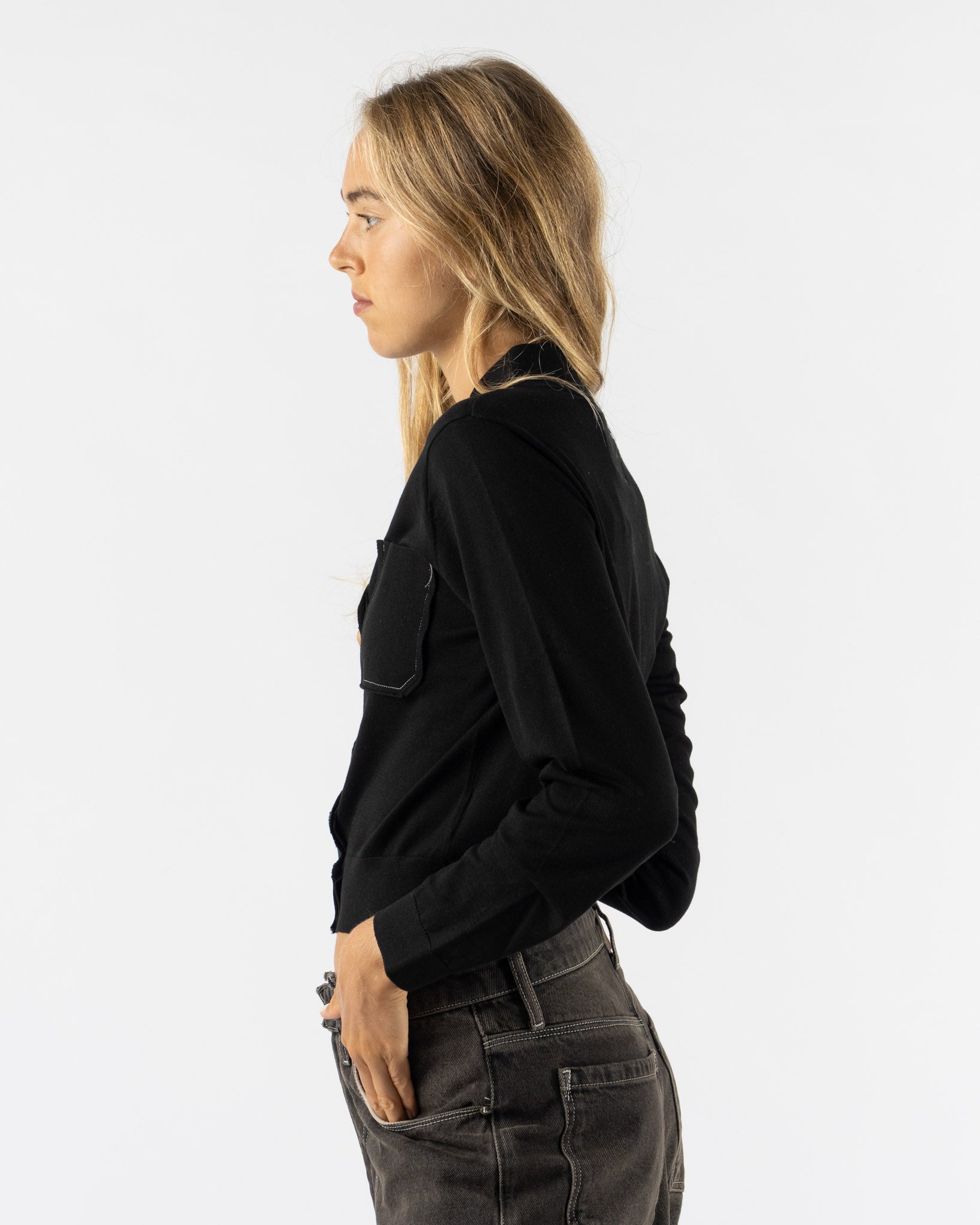 Camiel Fortgens 70S Cardigan in Black