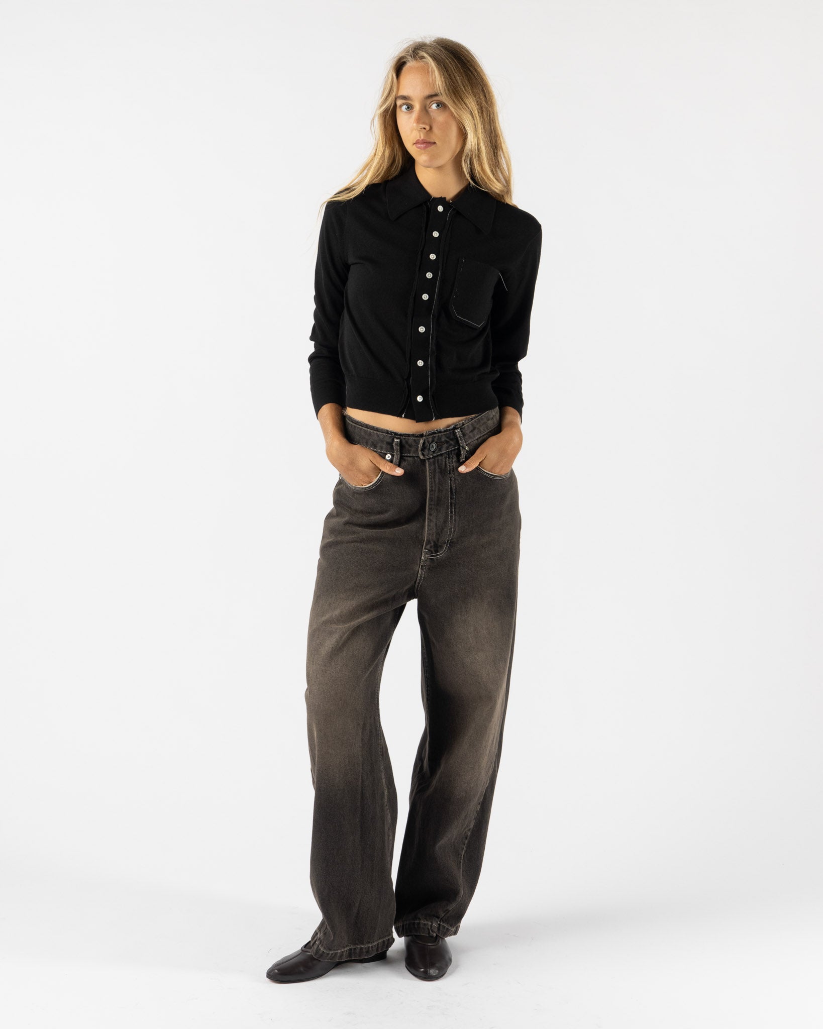 Camiel Fortgens 70S Cardigan in Black