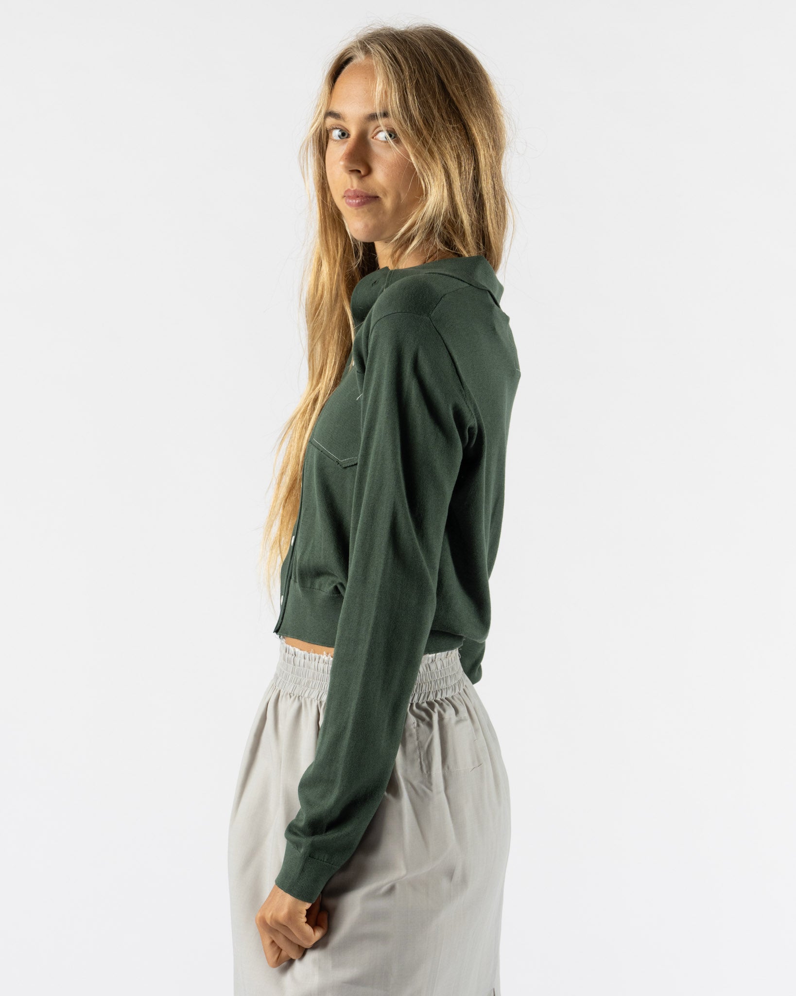Camiel Fortgens 70S Cardigan in Green