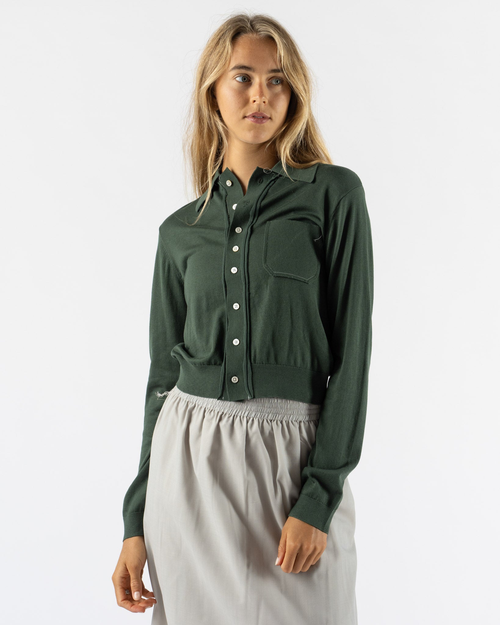 Camiel Fortgens 70S Cardigan in Green