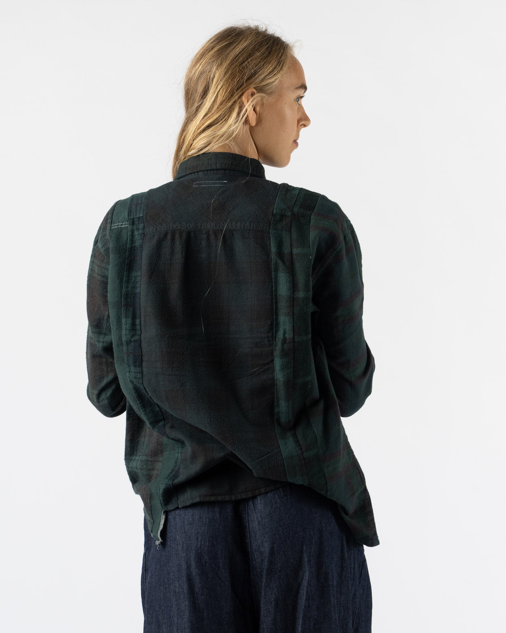 Needles Rebuild by Needles Flannel Shirt 7 Cuts Overdye