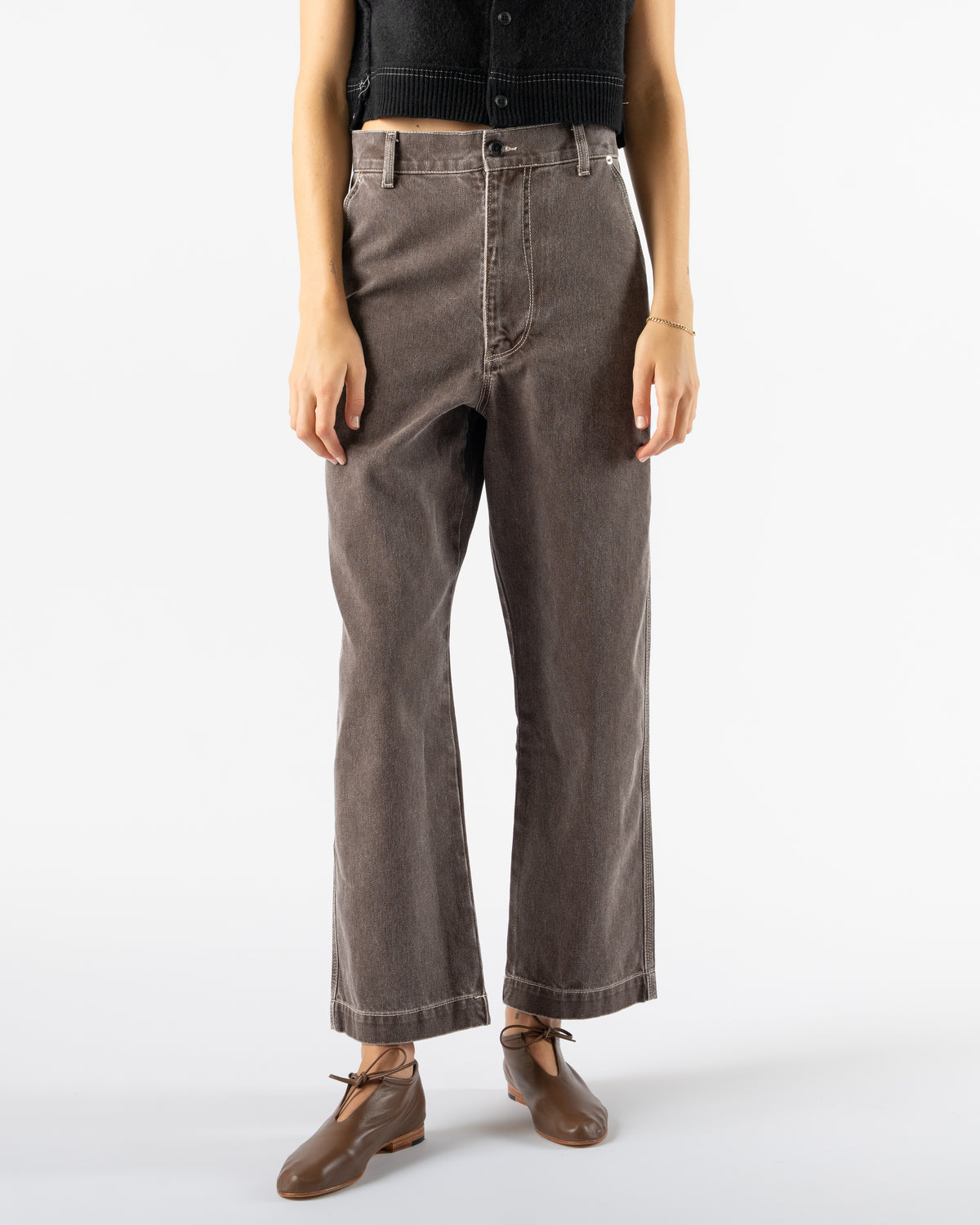 Camiel Fortgens Straight Jeans in Brown Curated at Jake and Jones