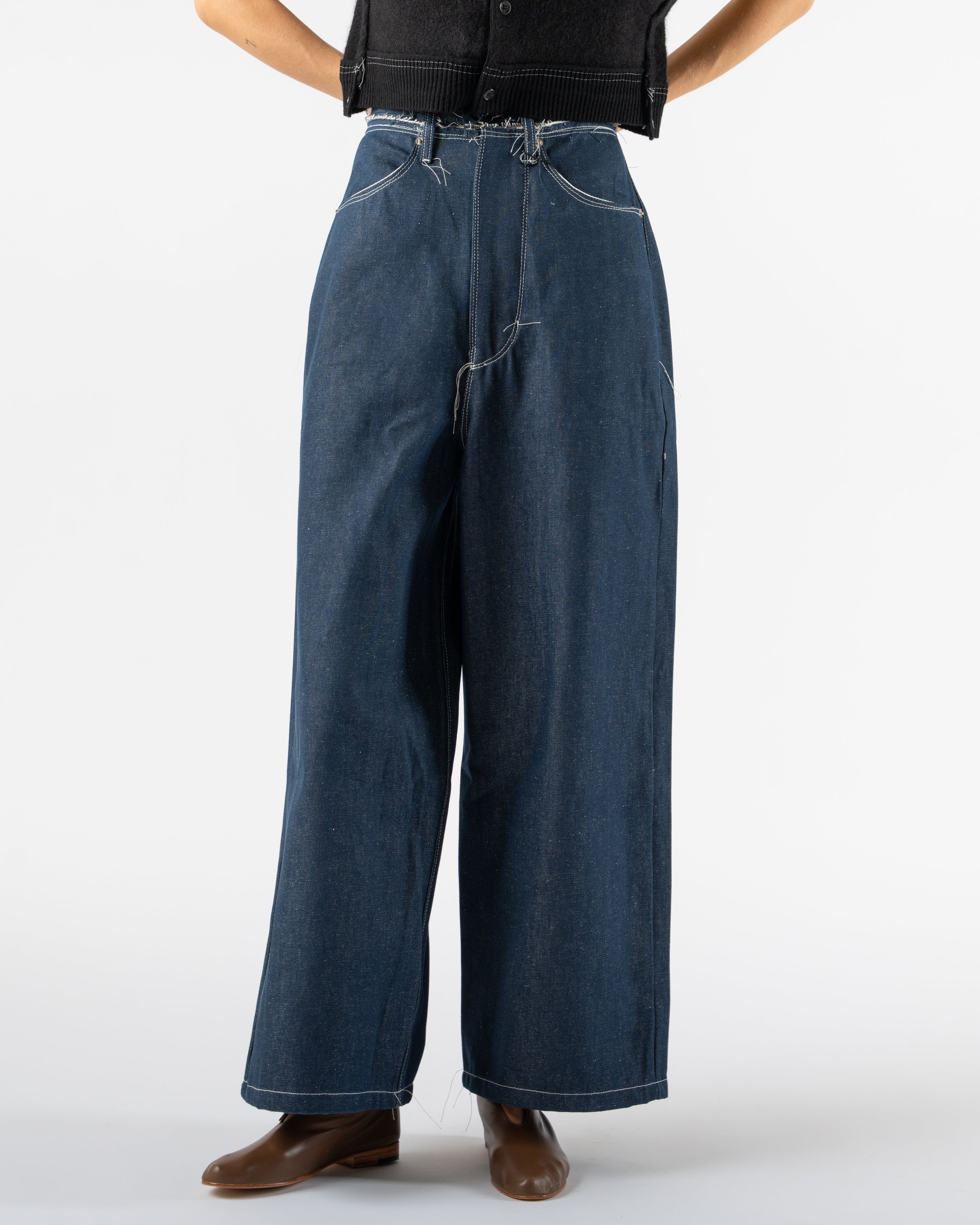 Camiel Fortgens Tourist Jeans in Raw Denim Blue Curated at Jake
