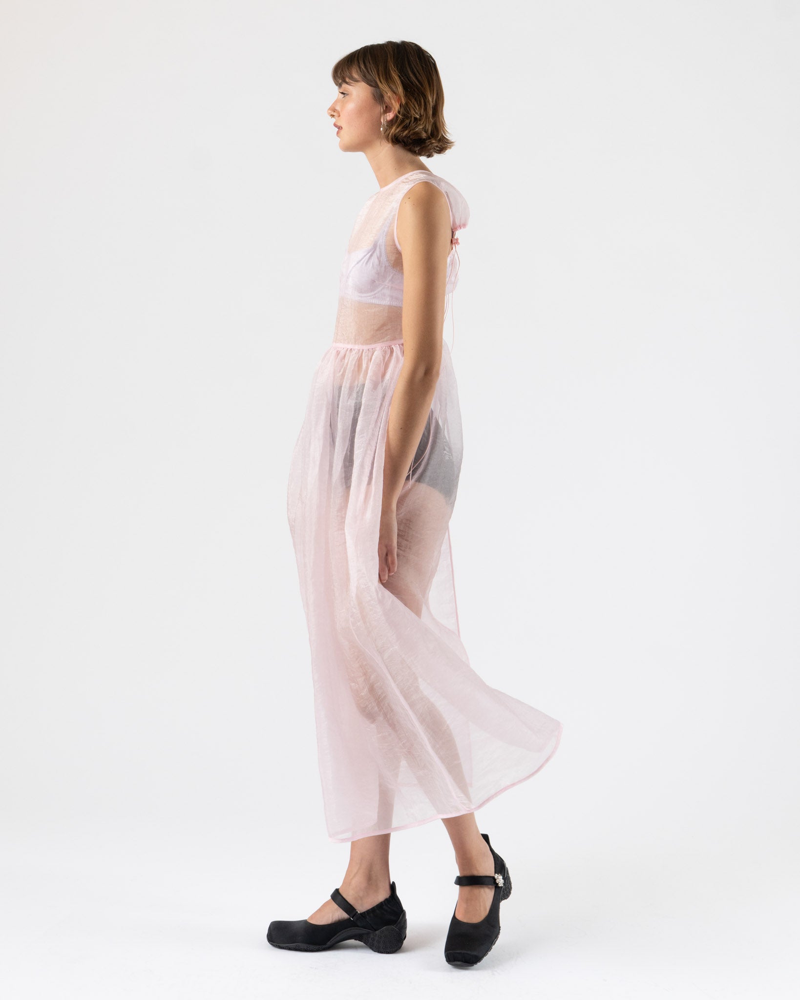 Cecilie Bahnsen Camilla Overlay Blush Pink Liquid Myrtia
