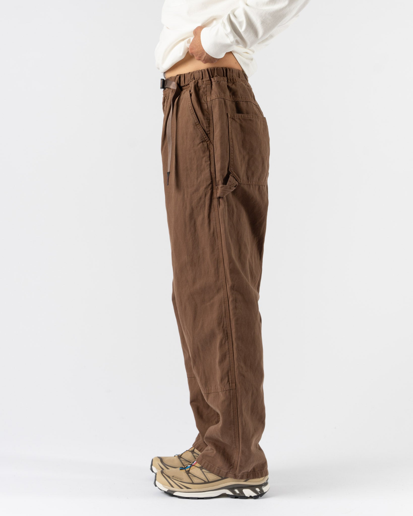 Gramicci Canvas Work Pant in Chocolate Aged