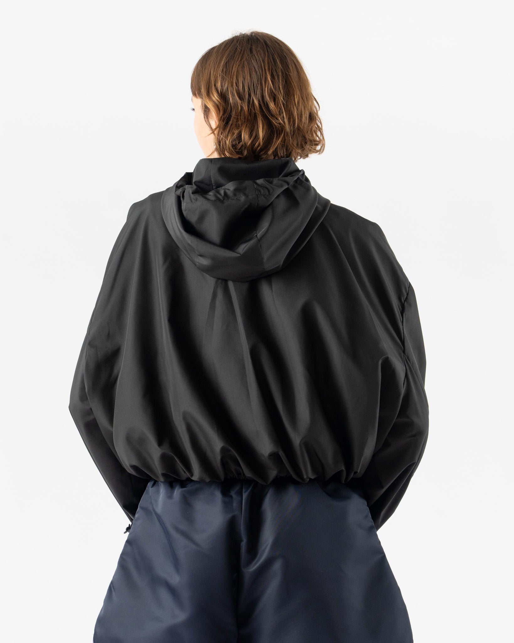 Cecilie Bahnsen Aisha Blouson Jacket in Black Recycled Faille
