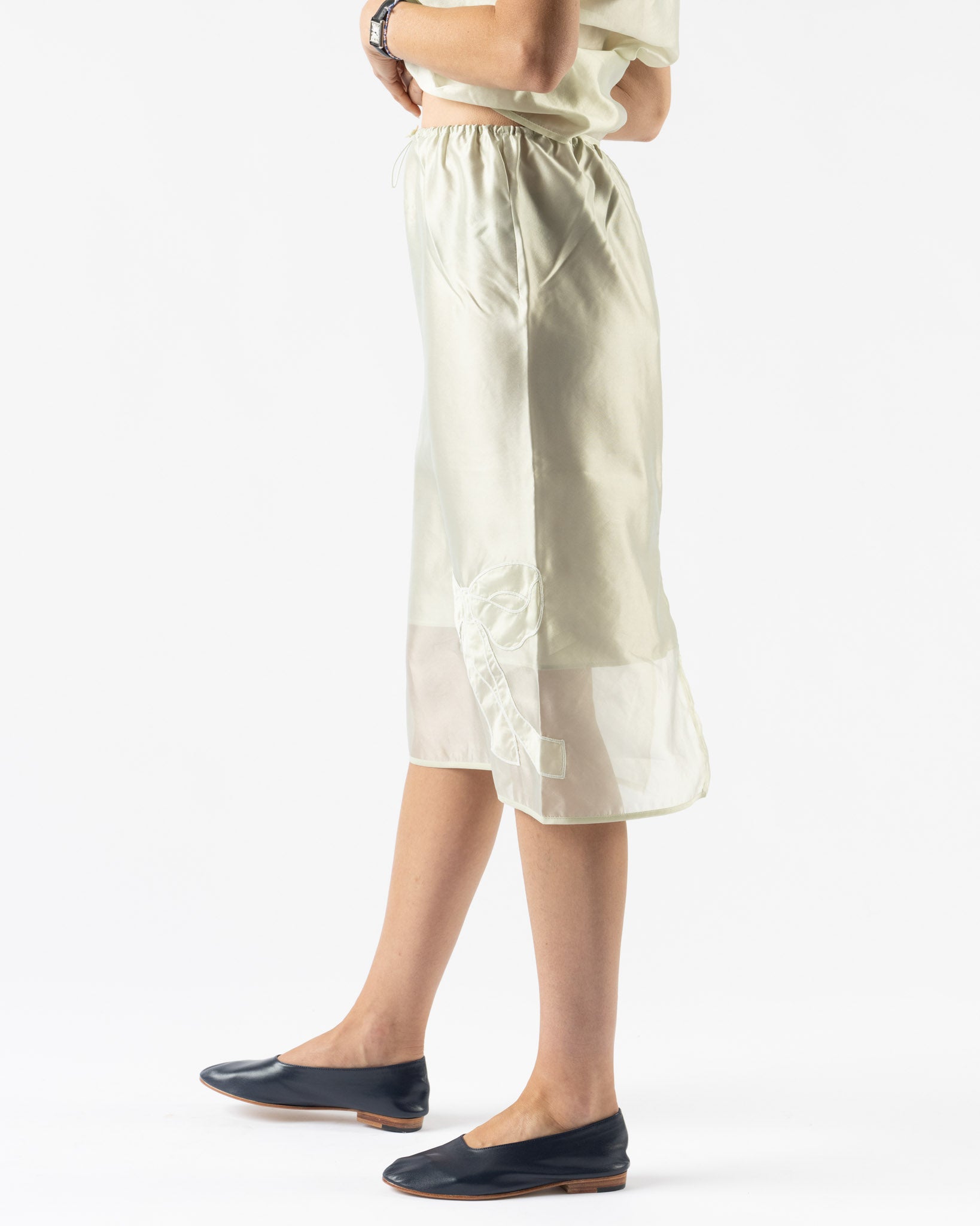 Cecilie Bahnsen Bria Skirt in Pale Green