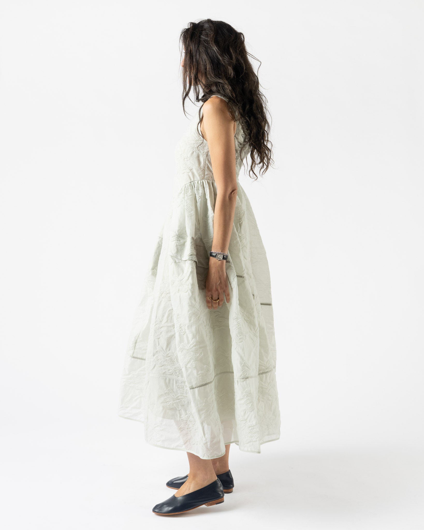 Cecilie Bahnsen Duana Dress in Pale Green