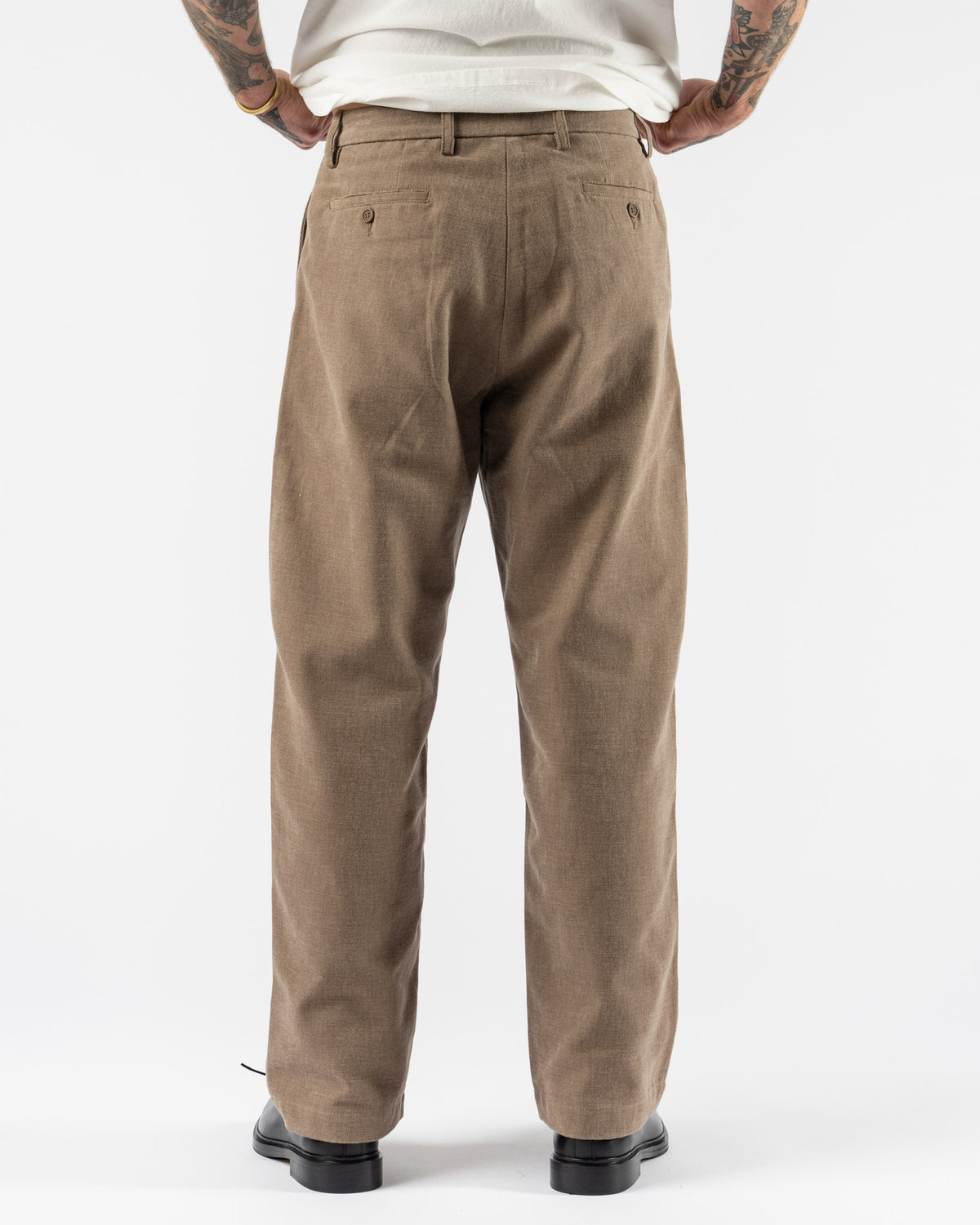 Colbo Chinos in Brushed Brown Canvas