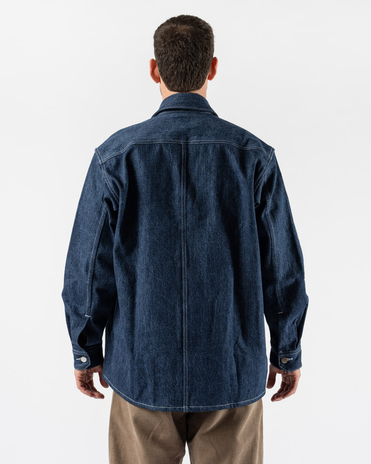Colbo Overshirt in Stone Blue Denim