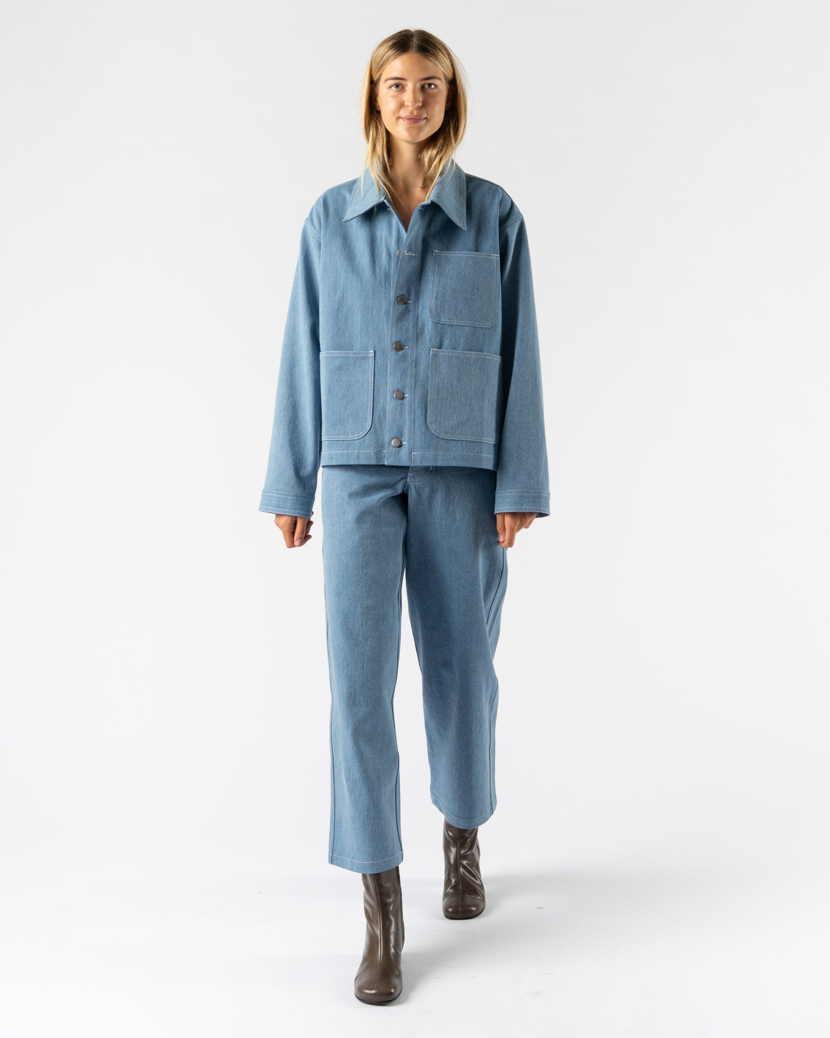Colbo Steam Jacket in Denim Sky Blue