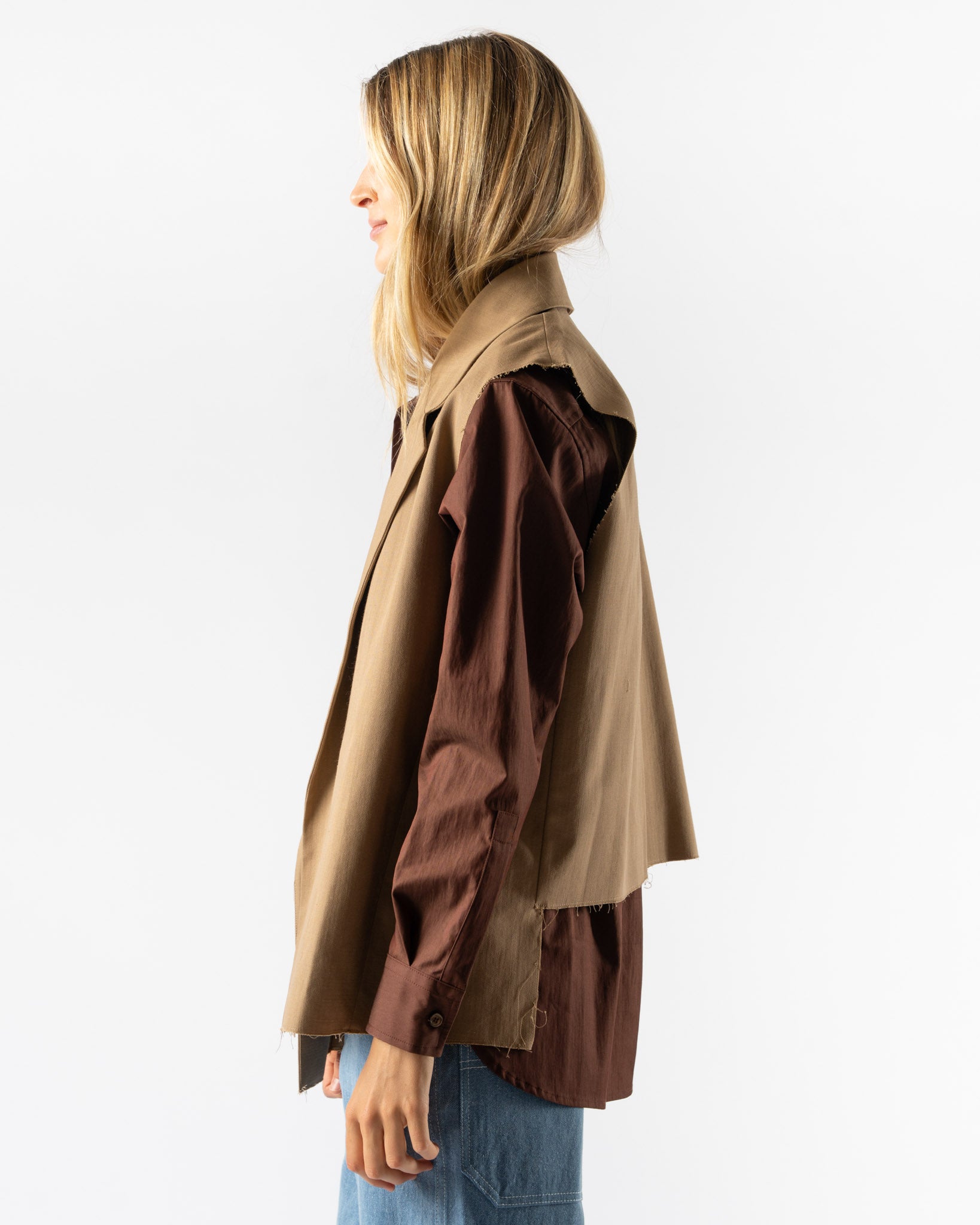 Colbo Gabby Vest in Dark Beige