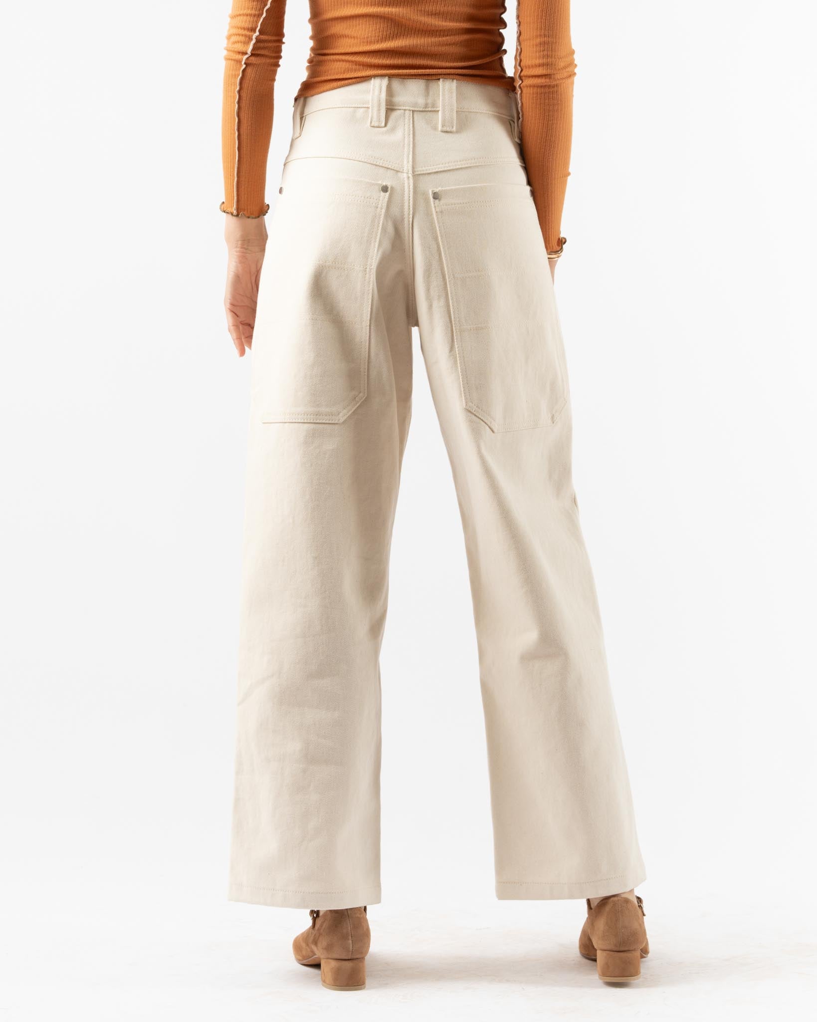 Colbo Big Pocket Denim Pant in Natural