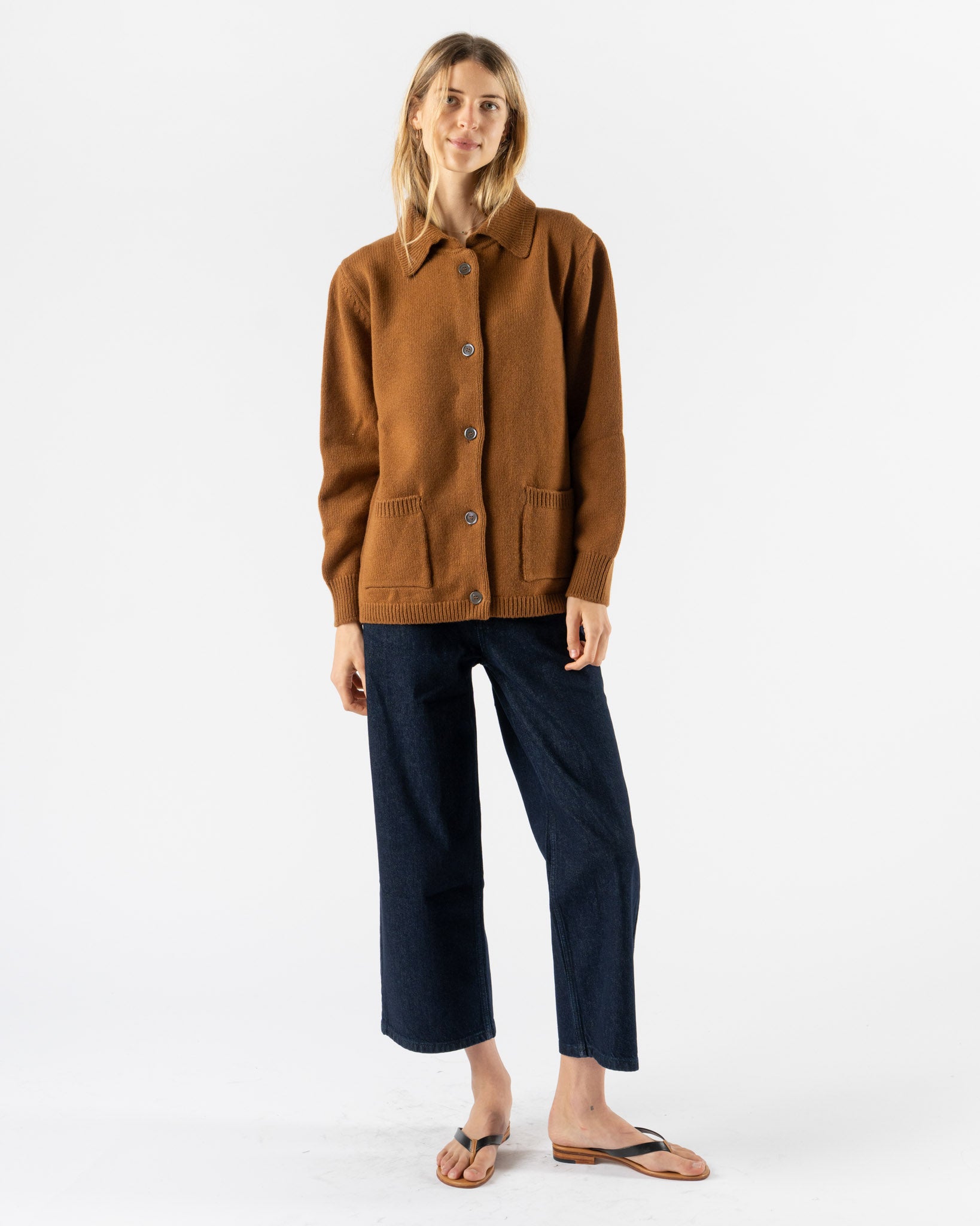 &Daughter Collared Jacket in Hazelnut