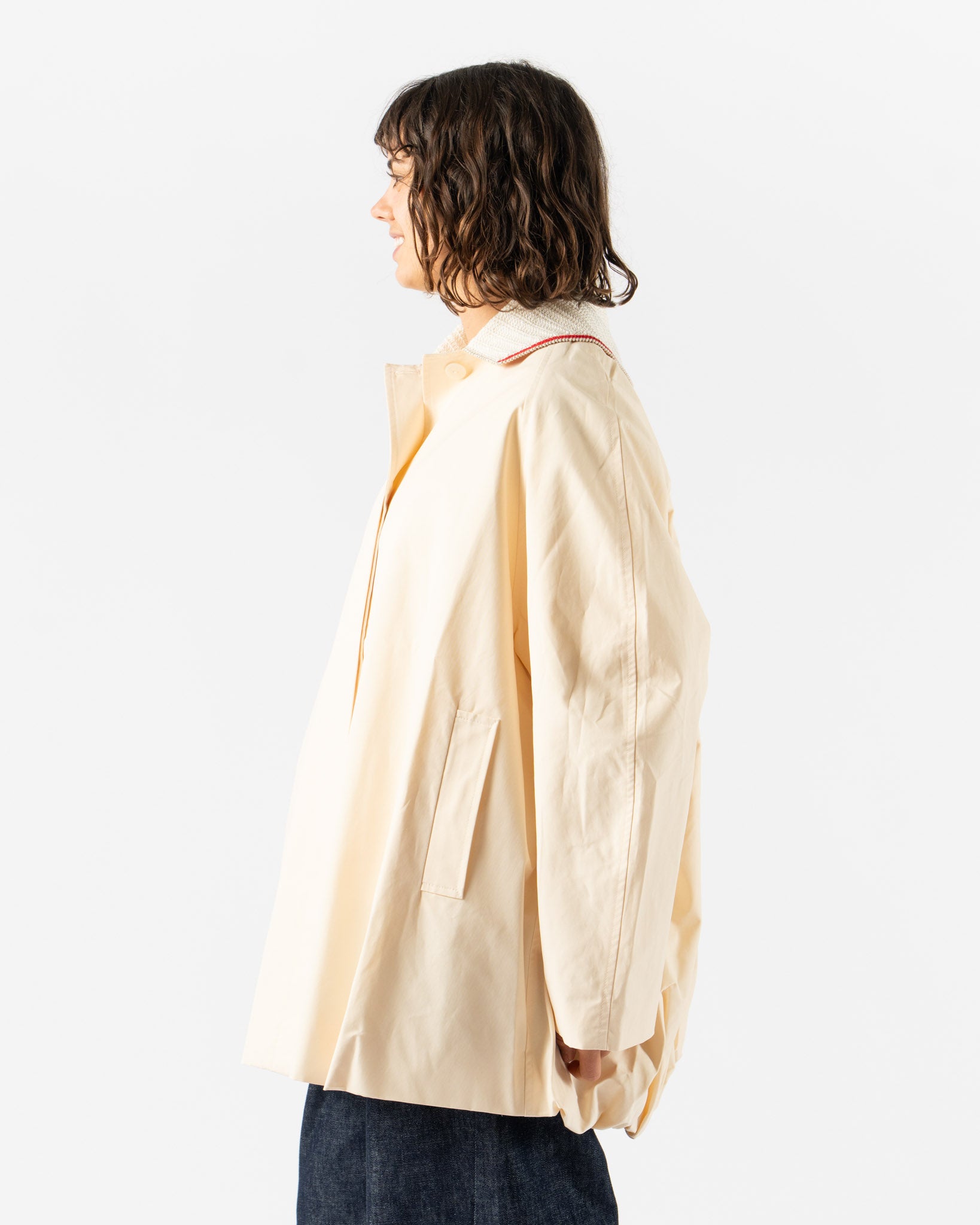 Cordera Crochet Collar Jacket in Cream