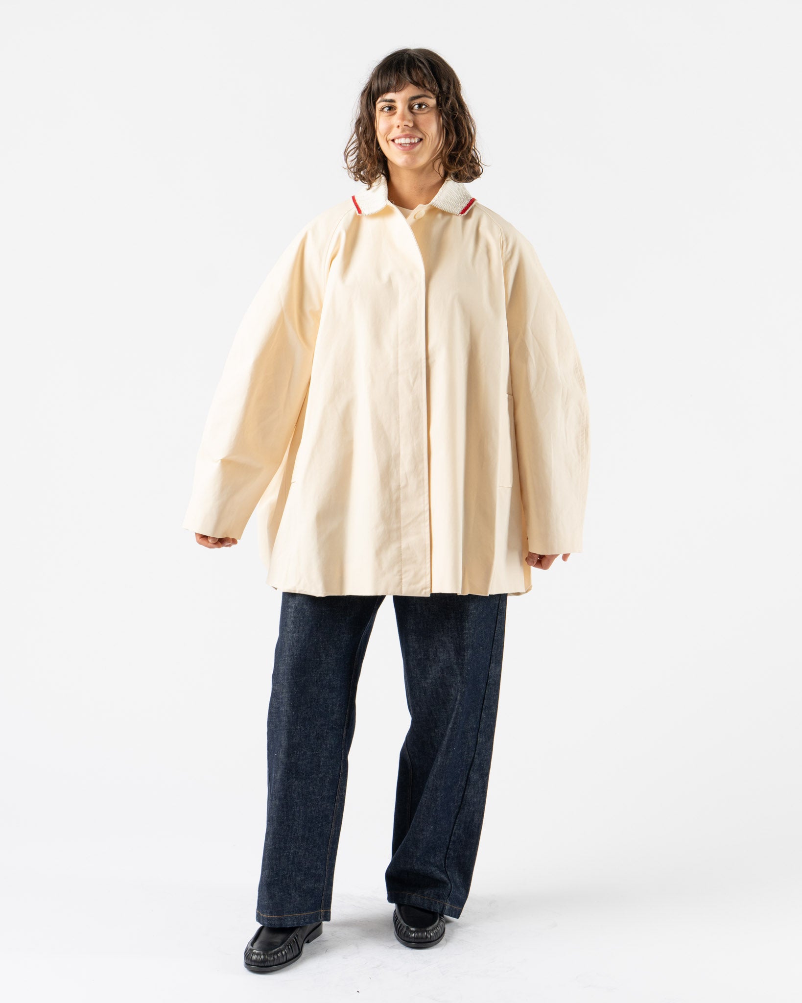 Cordera Crochet Collar Jacket in Cream