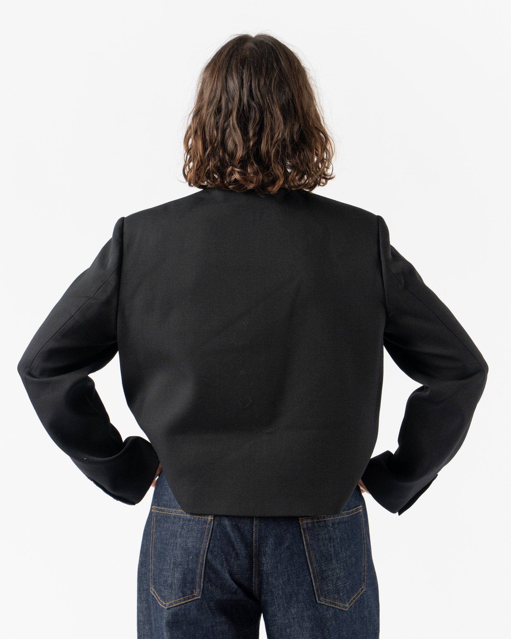 Cordera Cropped Jacket in Black