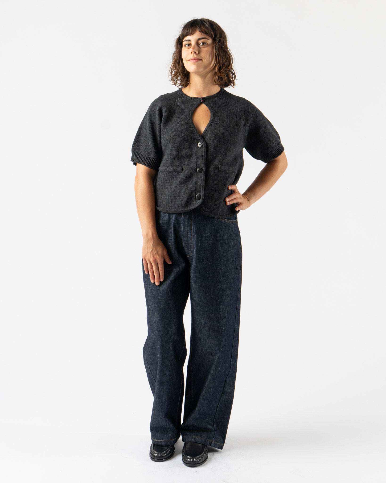 Cordera Denim Straight Pants in Indigo
