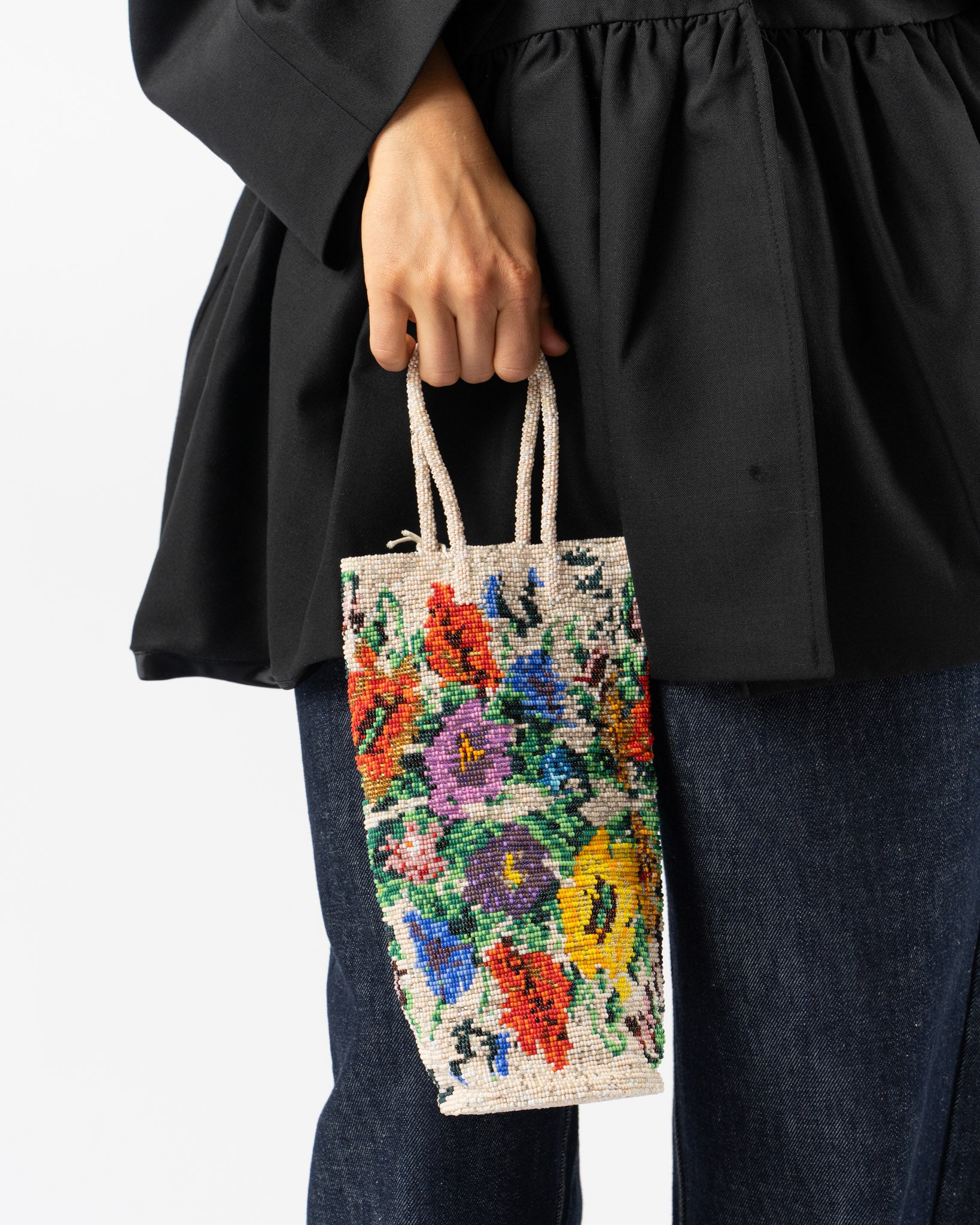 Cordera Handmade Beaded Bag in Crisantemo