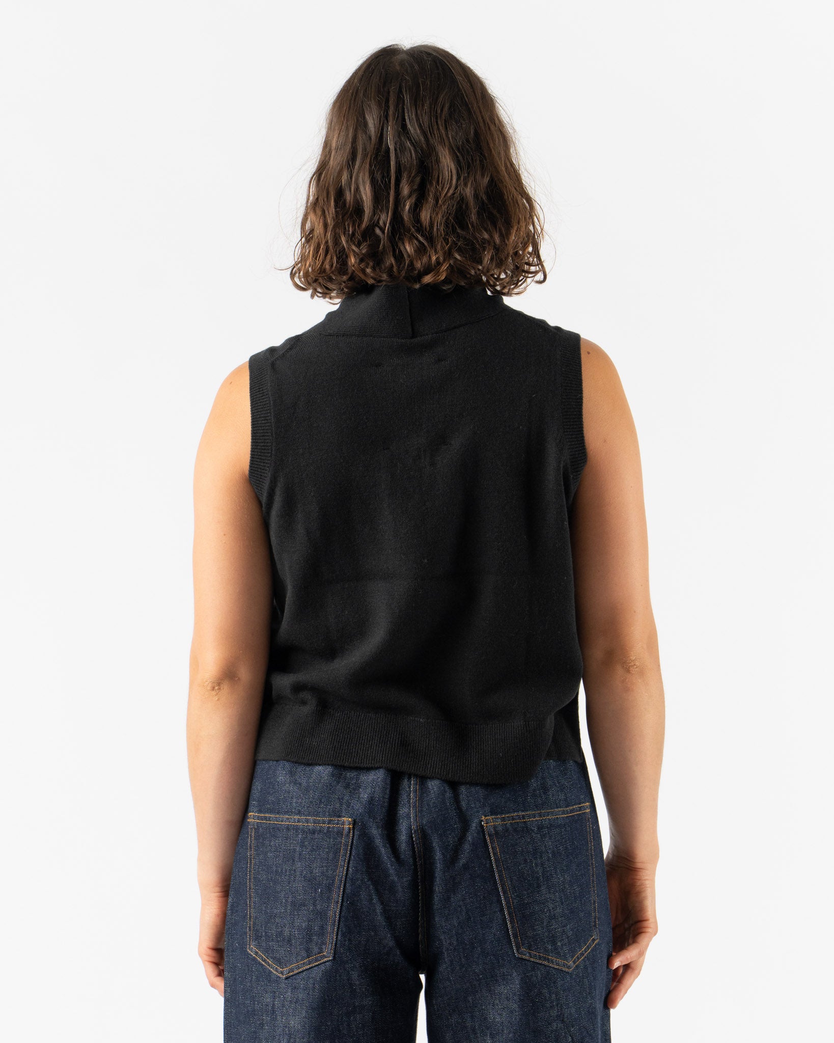 Cordera Merino Wool Waistcoat in Black