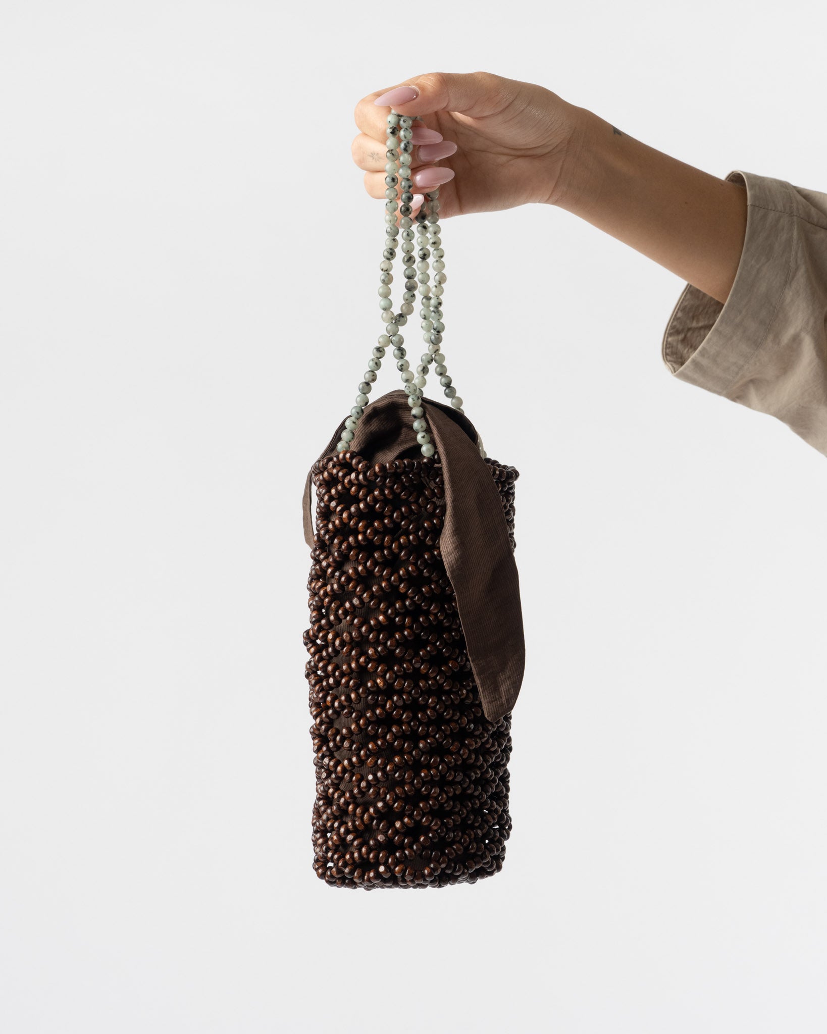 Cordera Handmade Wooden Beaded Bag