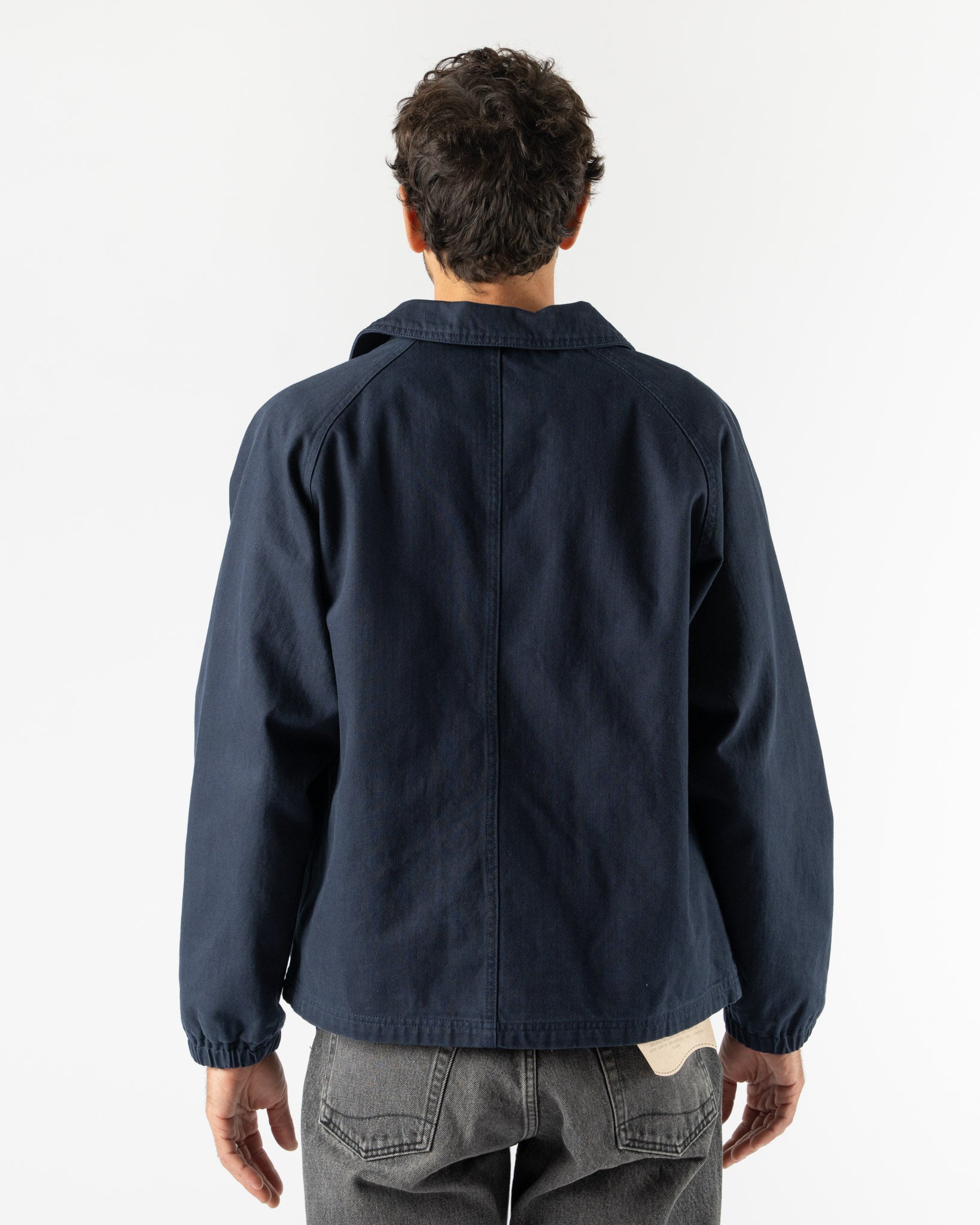 Corridor Garment Dyed Coaches Jacket in Navy