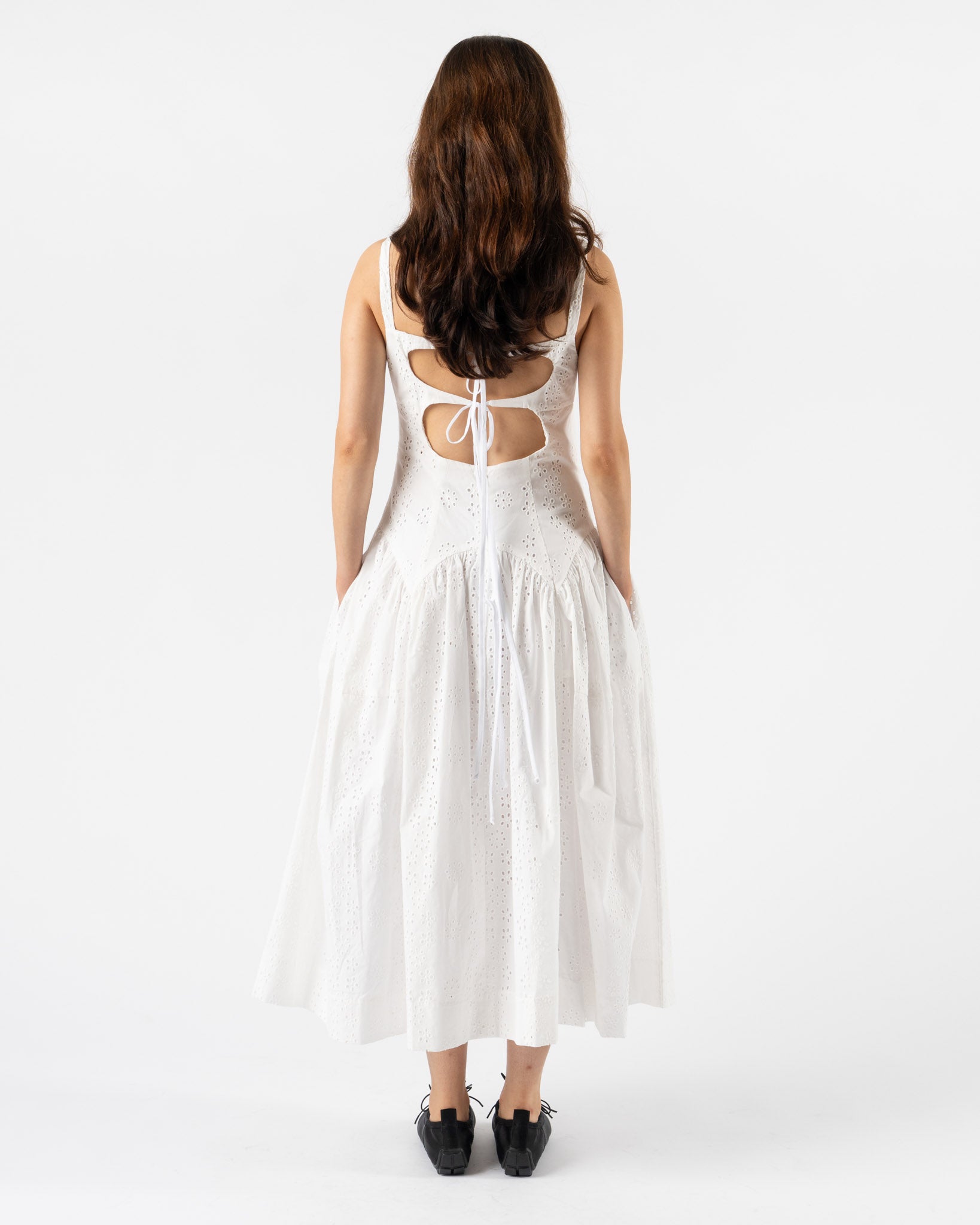 Sandy Liang Cricket Dress in White