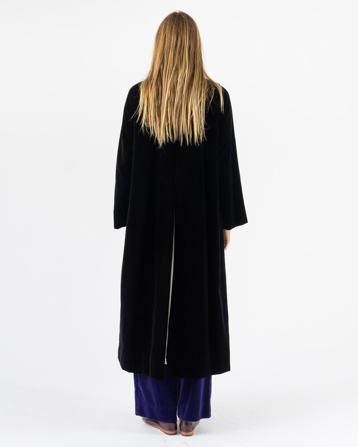 Colleen Allen High Collar Raglan Coat in Black