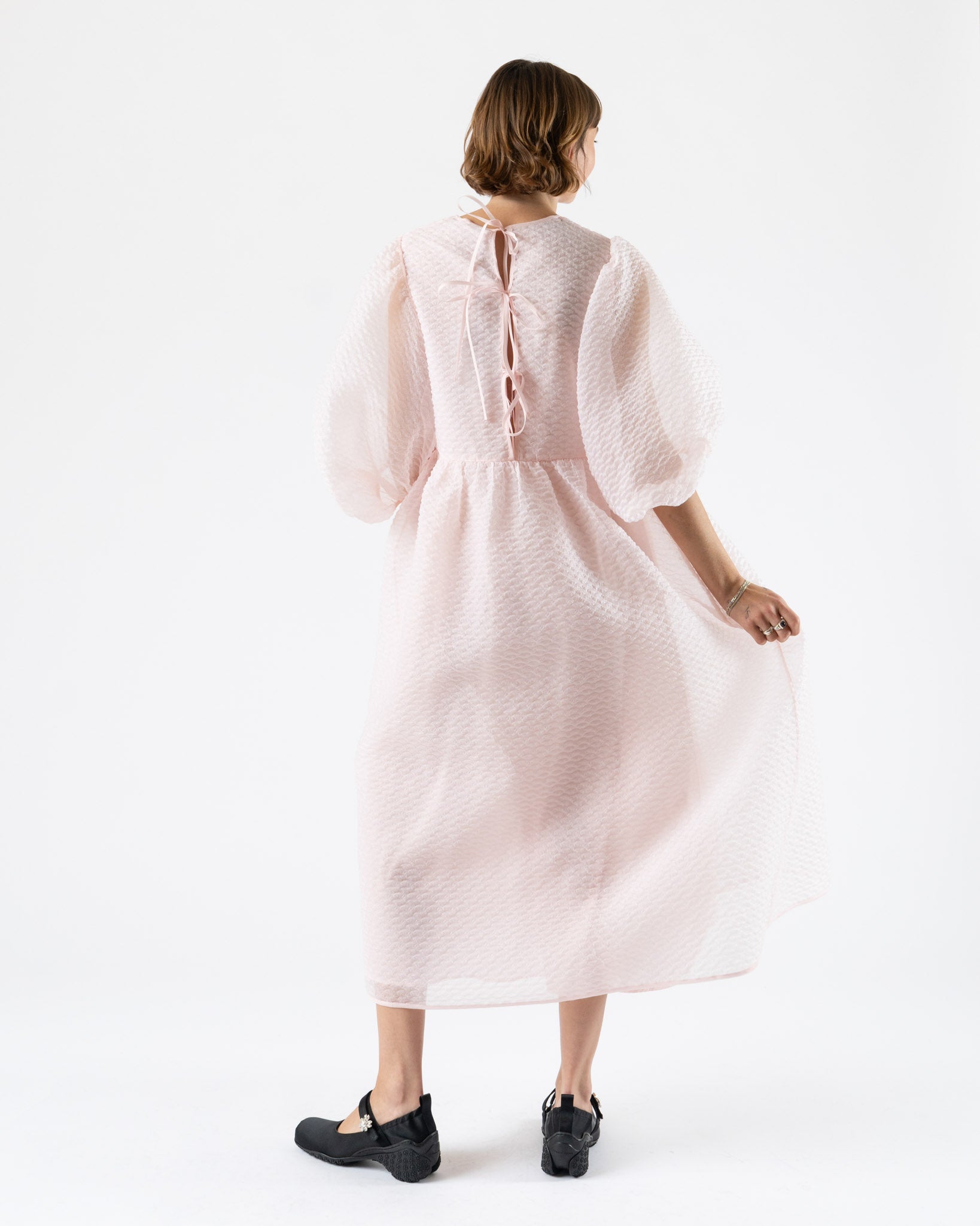 Cecilie Bahnsen Darmen Dress Blush Pink Plumeria Petit