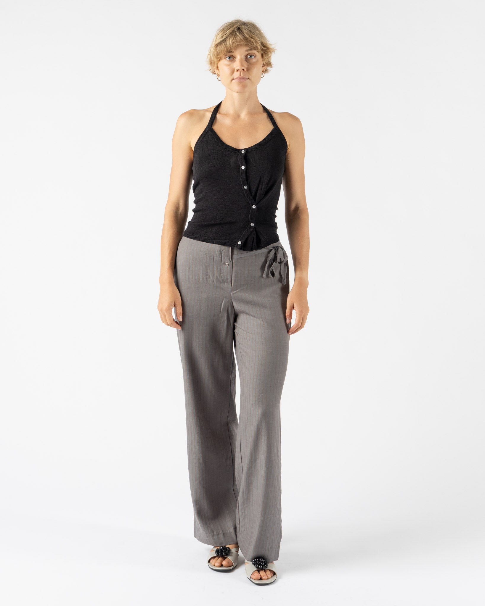 Deiji Studios Cross Top in Black