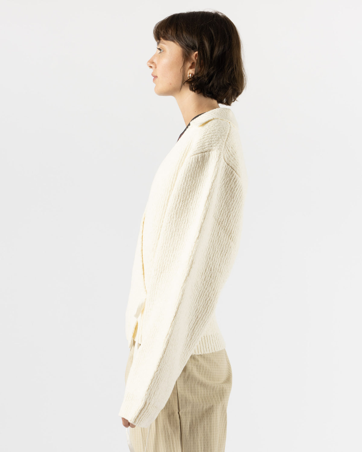 Deiji Studios Wrap Cardigan in Snow