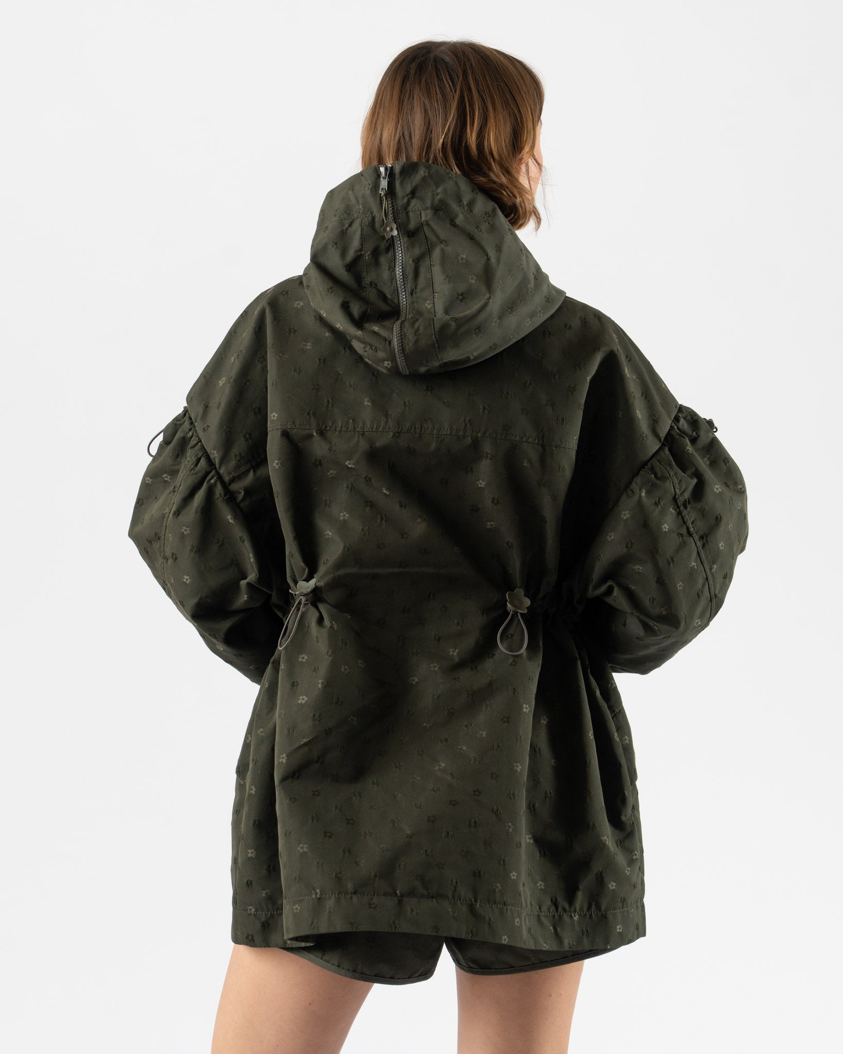 Cecilie Bahnsen Dennon Jacket Olive Iris Jacquard