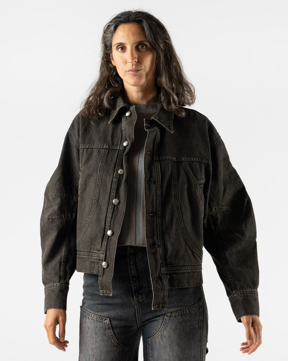 Eckhaus Latta El Jacket Redux in Stone Curated at Jake and Jones