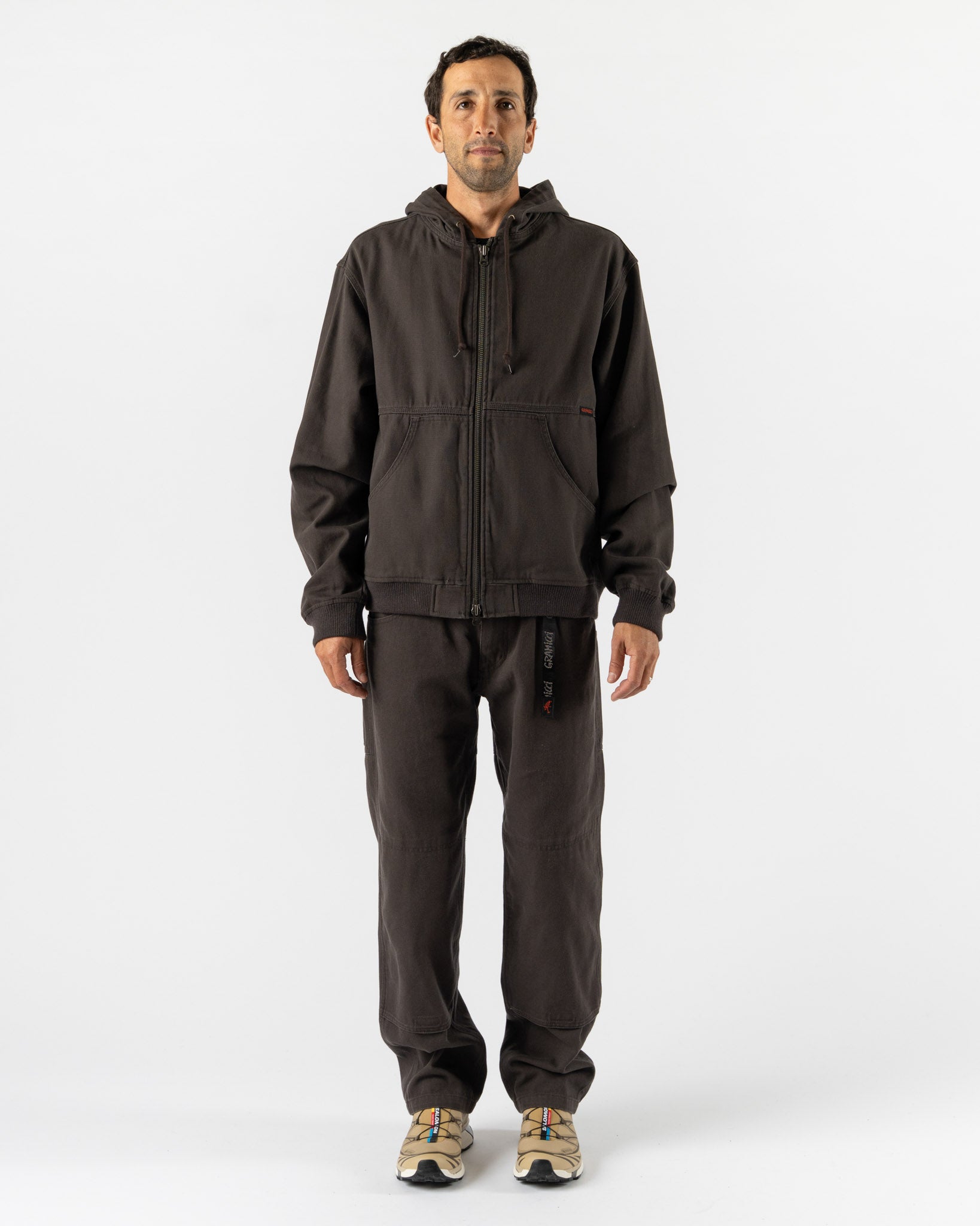 Gramicci El Cap Canvas Hooded Jacket in Umber