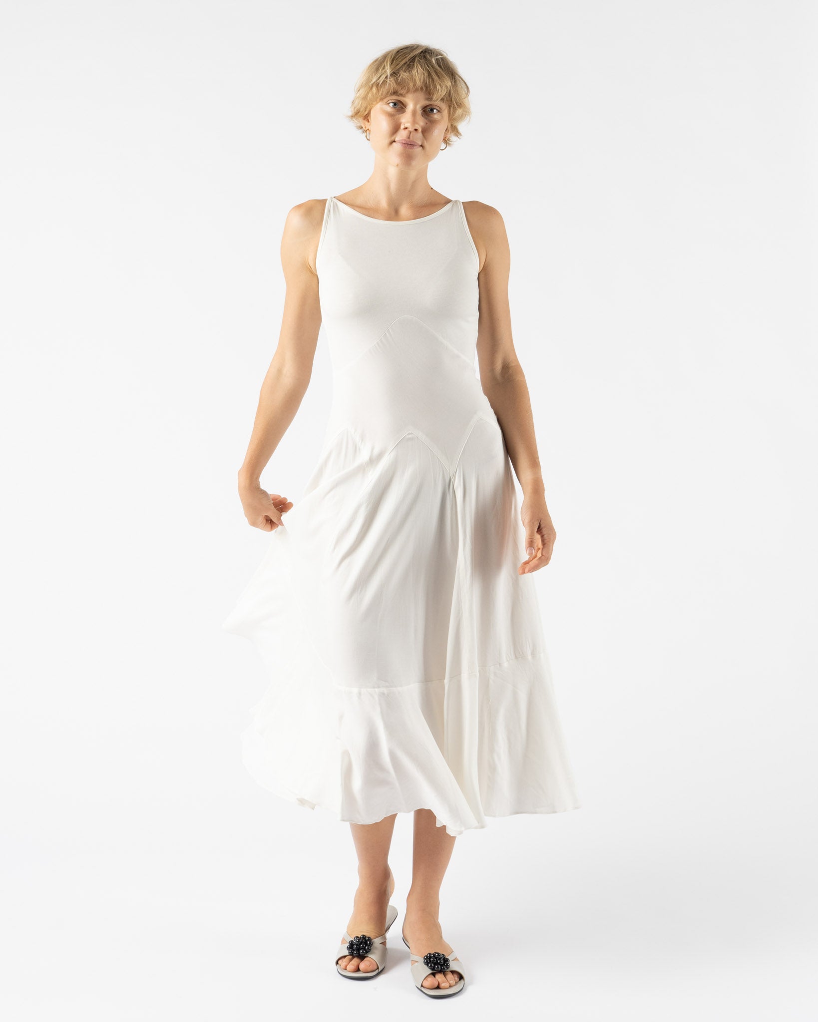 Emily Dawn Long Damnit Janet Dress in White