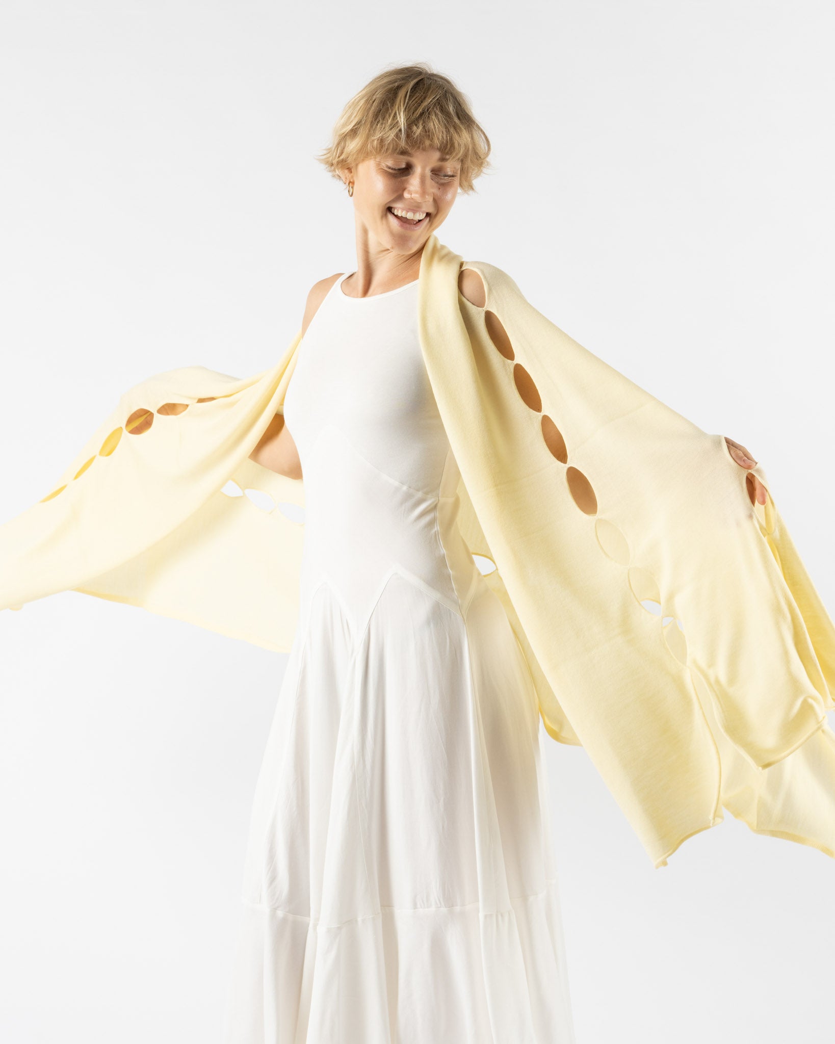 Emily Dawn Long River Shawl Butter