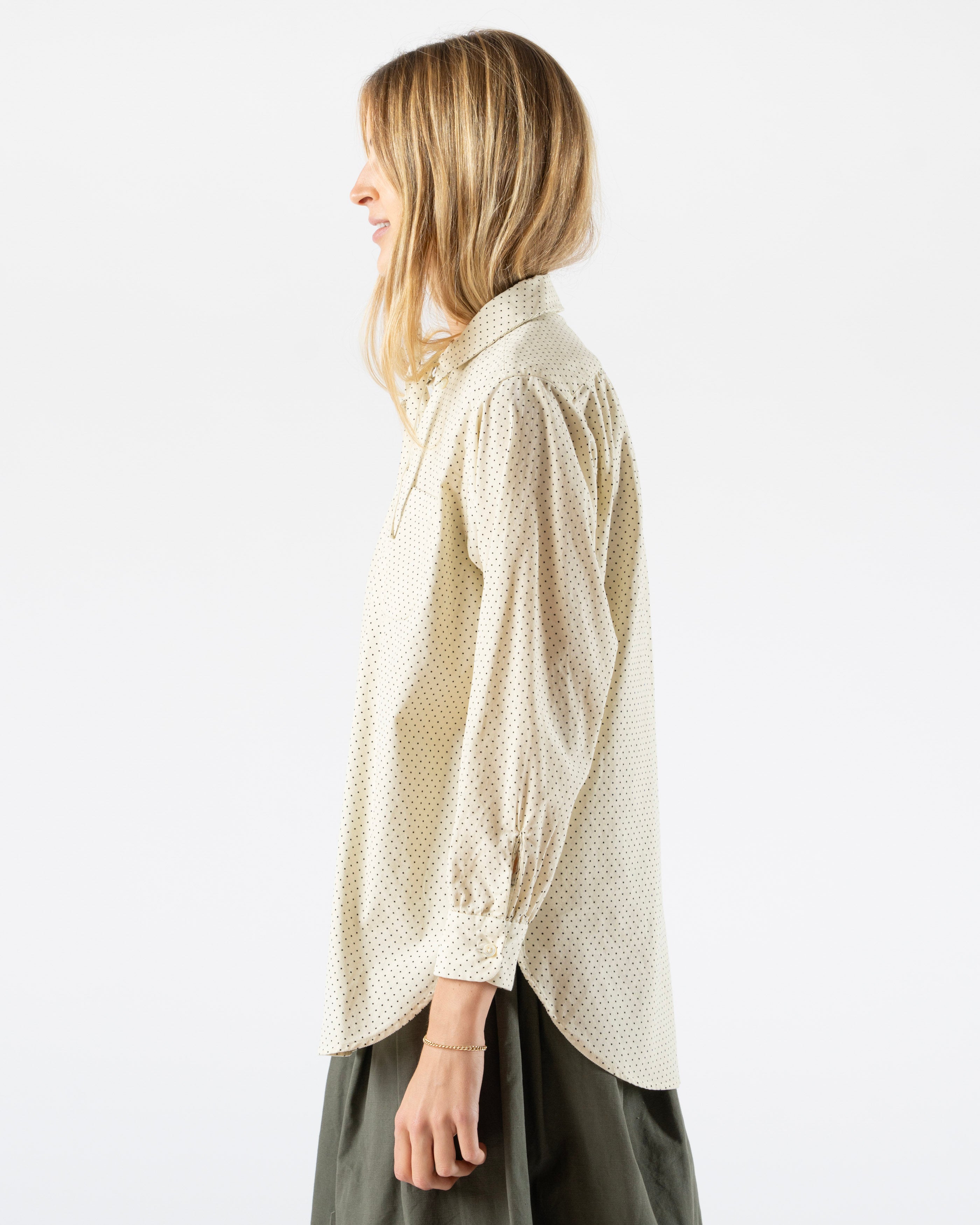 Engineered-Garments-Rounded-Collar-Shirt-in-Ivory-21W-Corduroy-Polka-Dot-Curated-at-Jake-and-Jones-Santa-Barbara-Boutique