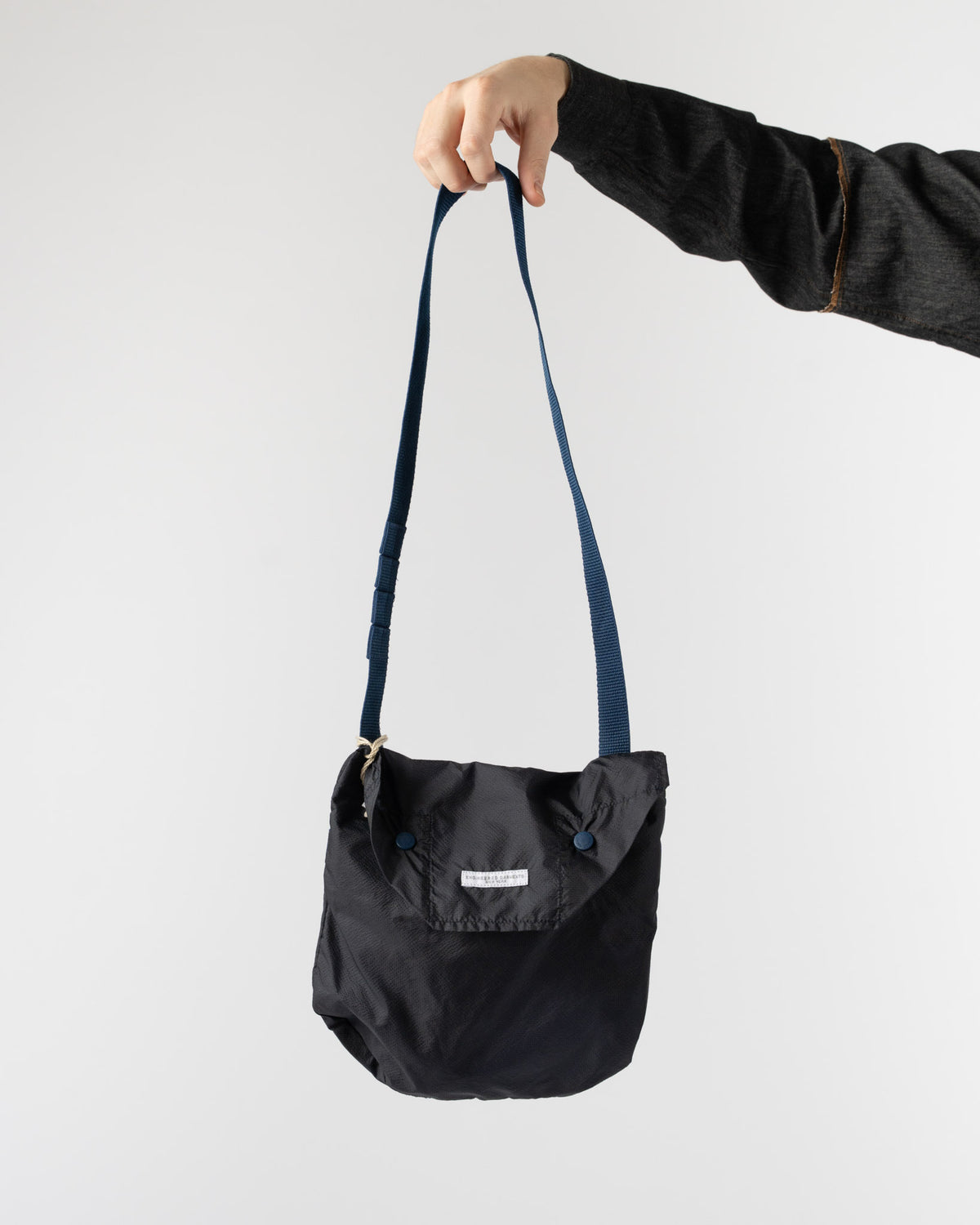 Engineered Garments Shoulder Pouch in Dark Navy Curated at Jake 