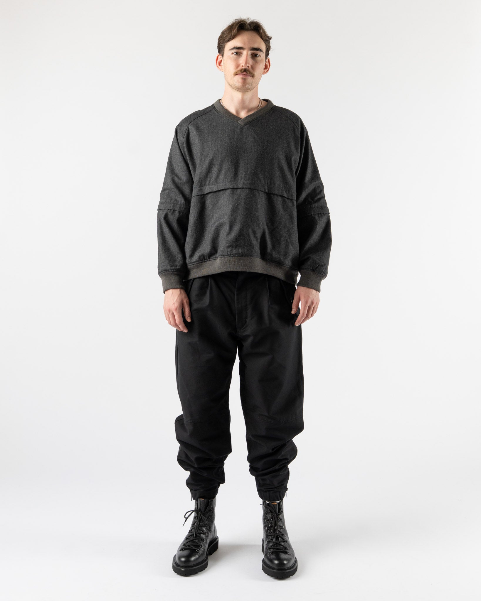 Engineered Garments Wind Pull in Charcoal