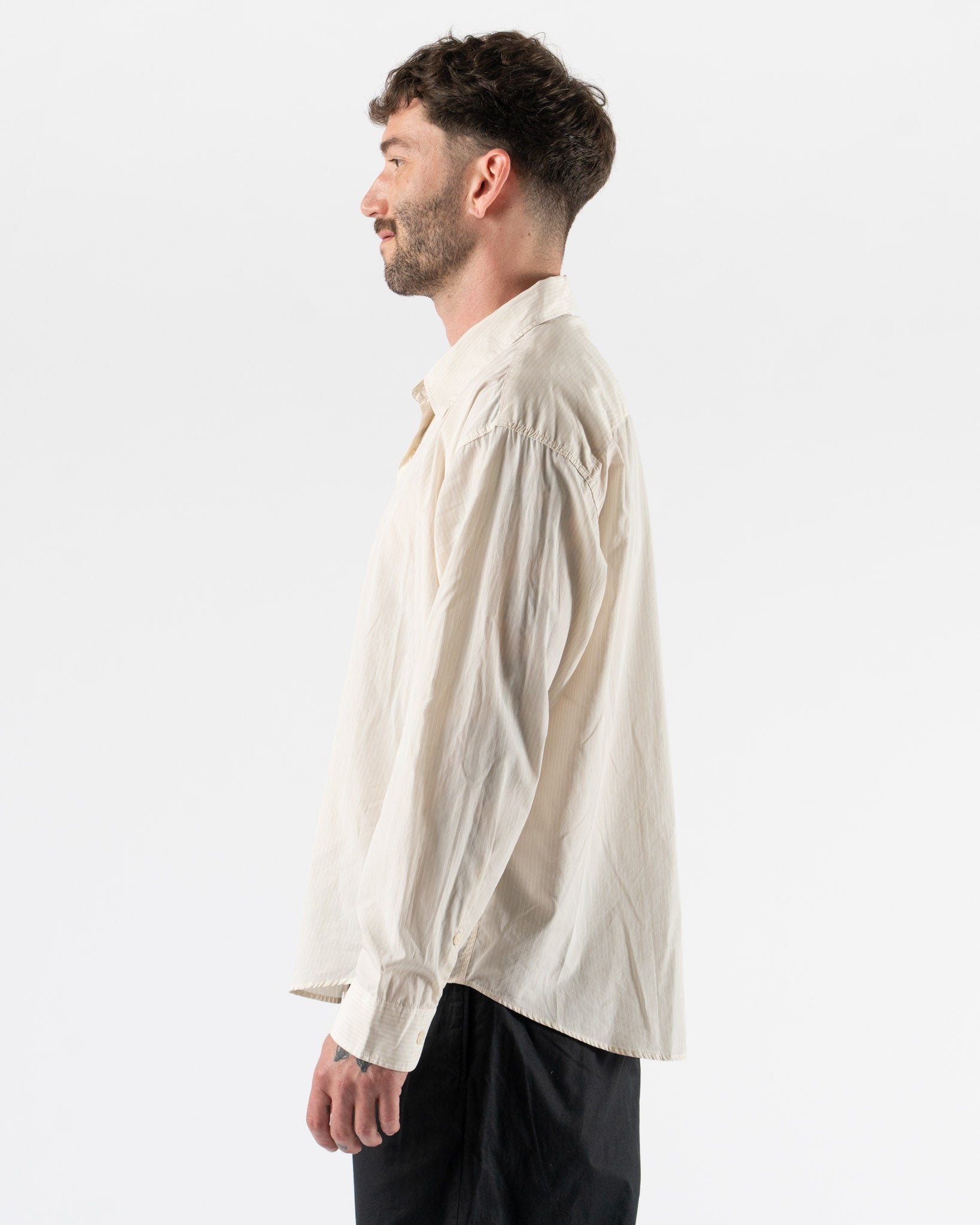 mfpen Exact Shirt in Pale Office Stripe