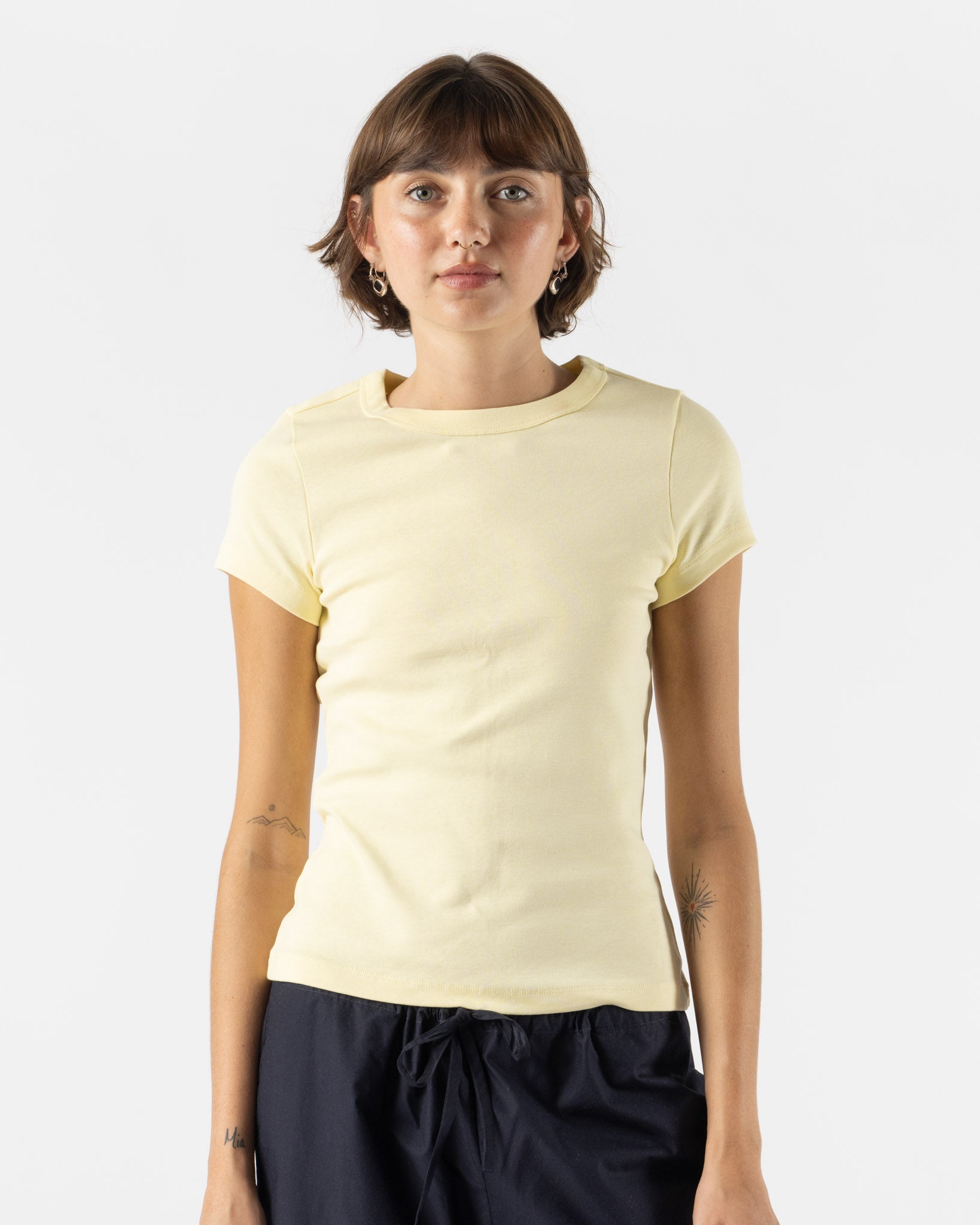 FLORE FLORE Car Baby Tee in Camomile