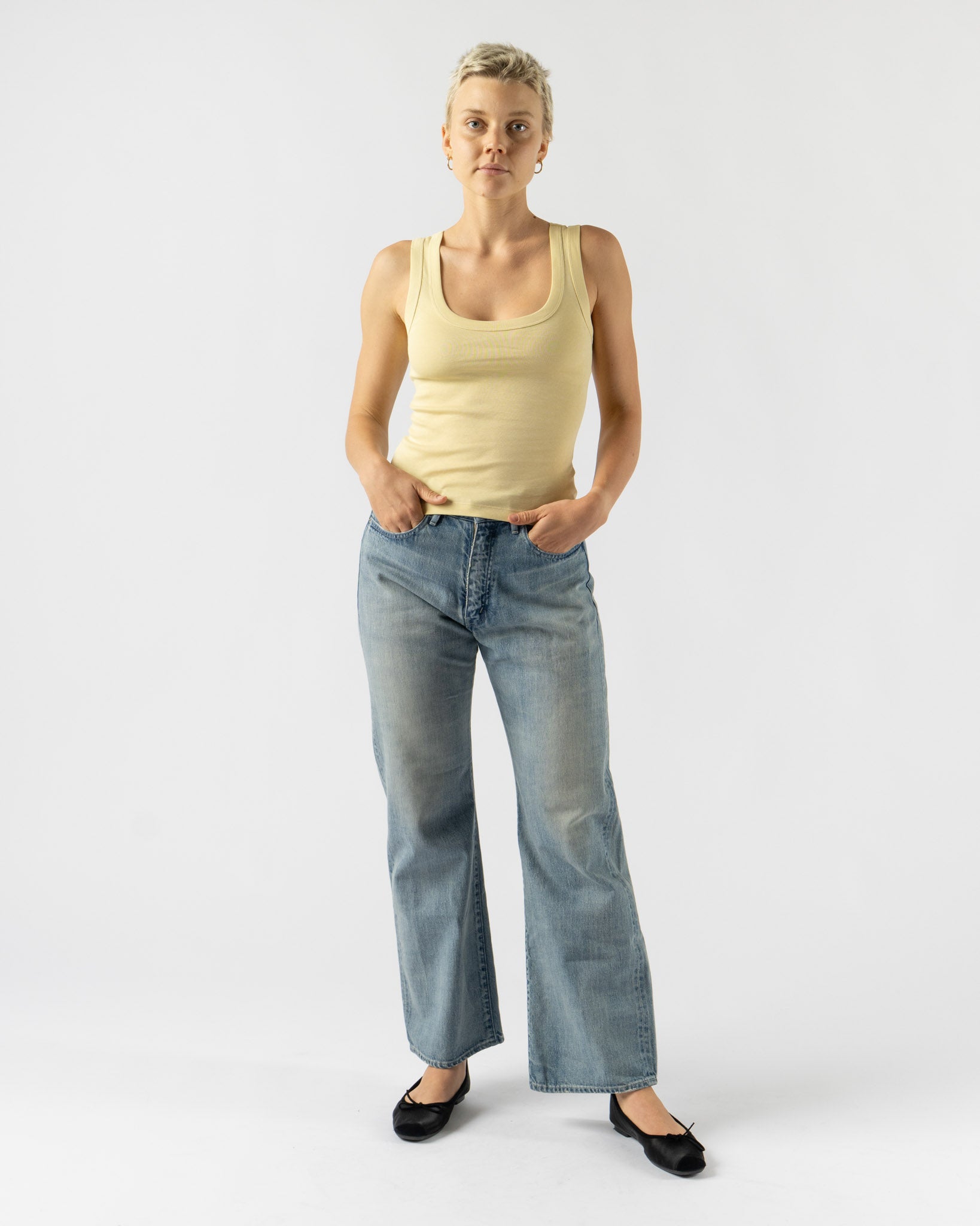 FLORE FLORE Hillie Tank in Butter