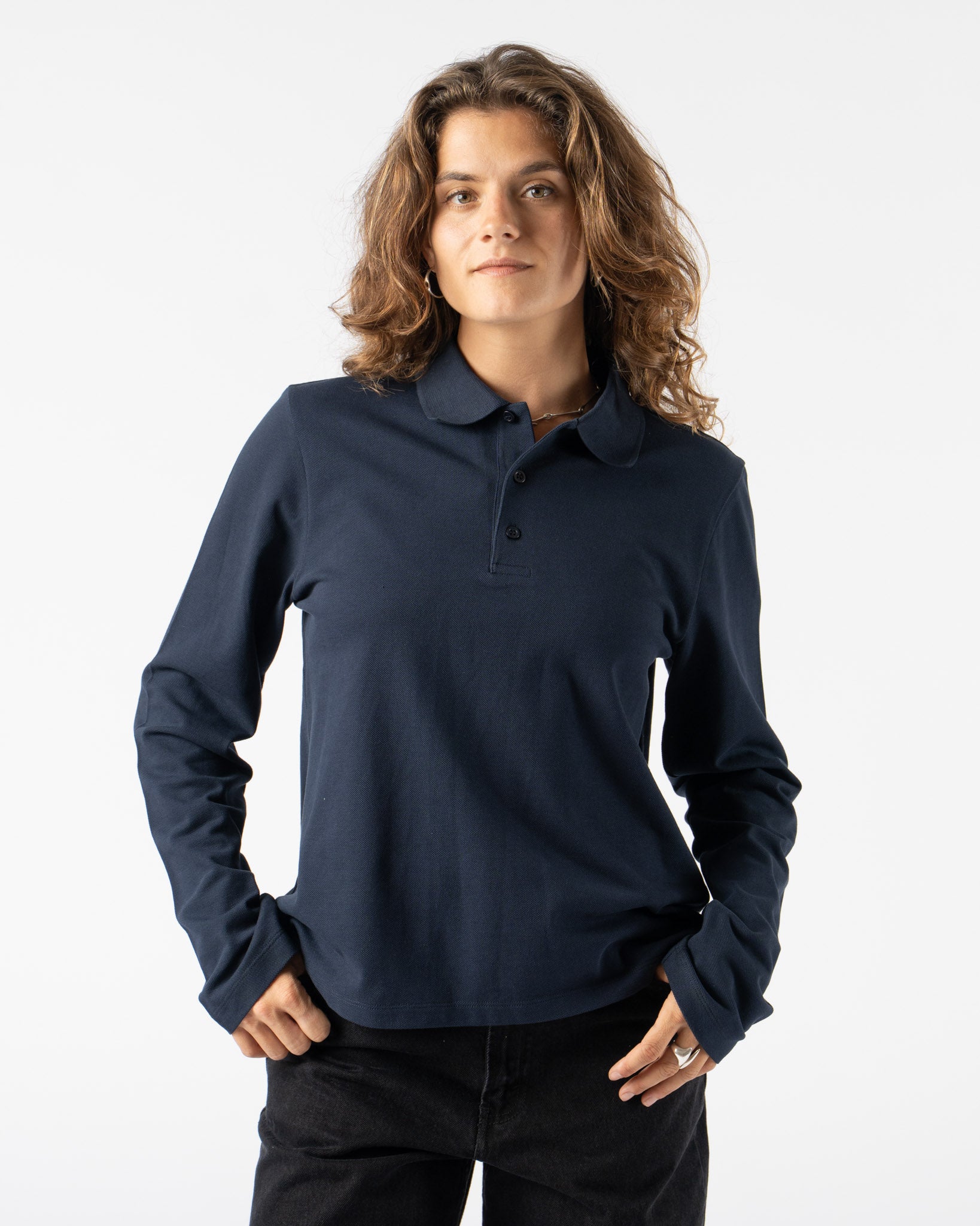 FLORE FLORE Diana Polo in Navy