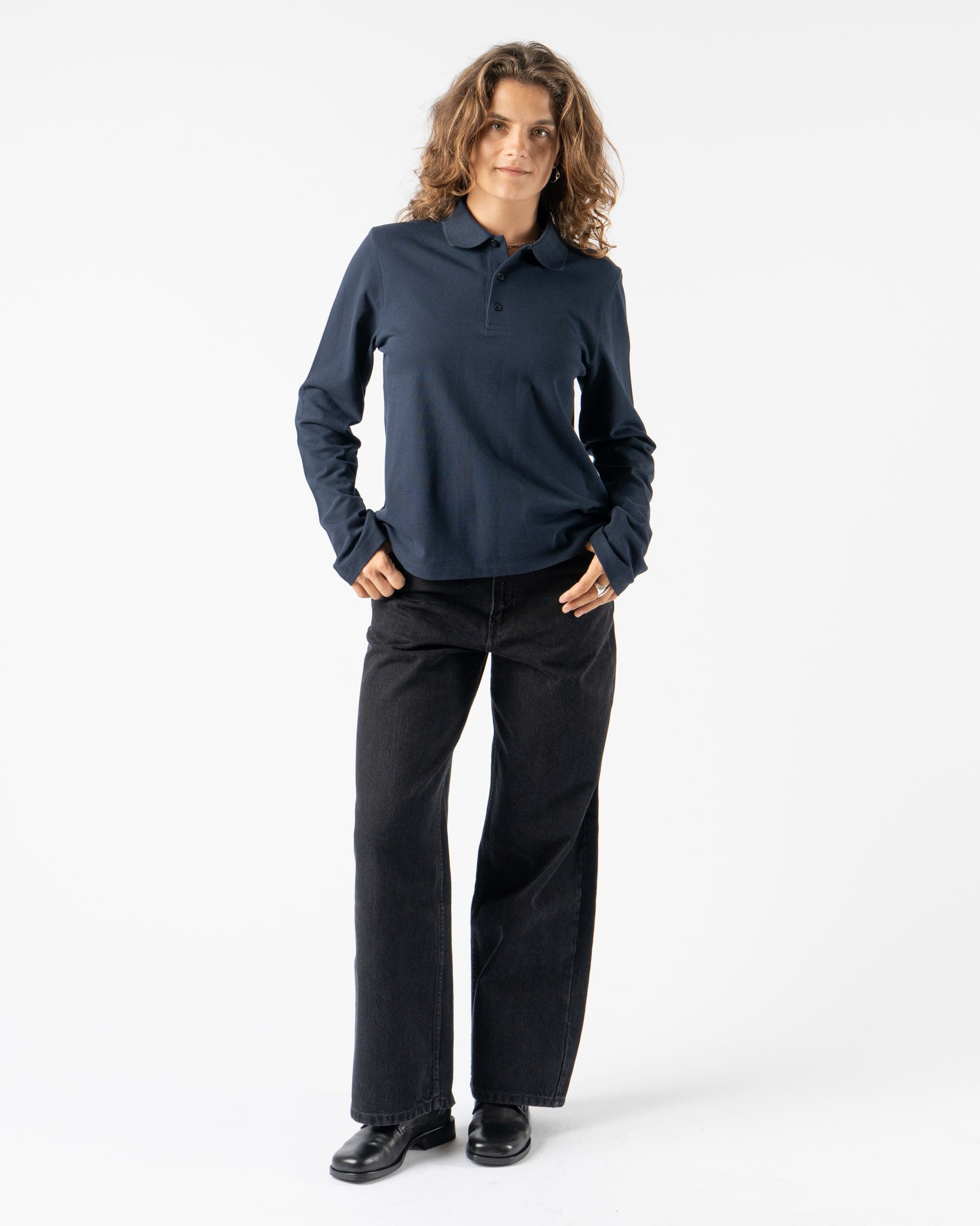 FLORE FLORE Diana Polo in Navy