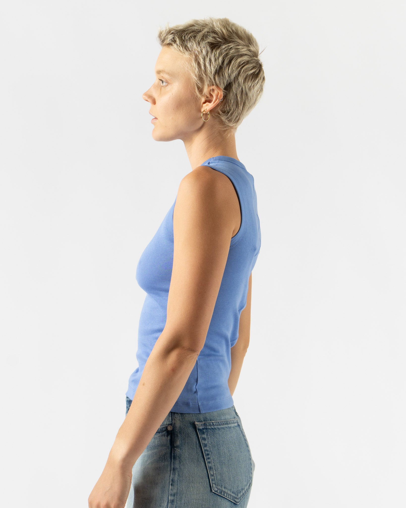 FLORE FLORE Esmé Tank in Flore Blue