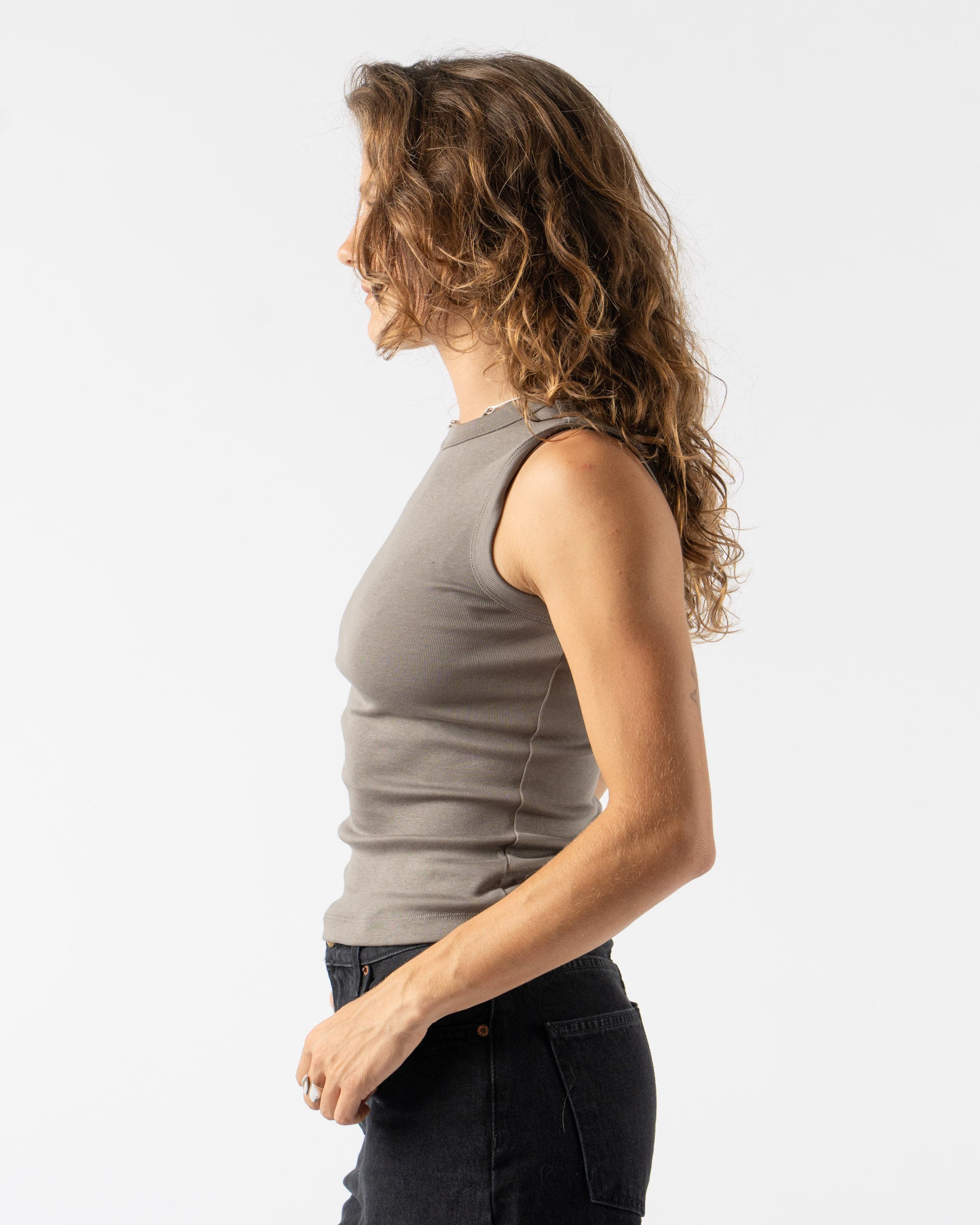 FLORE FLORE Esmé Tank in Mushroom