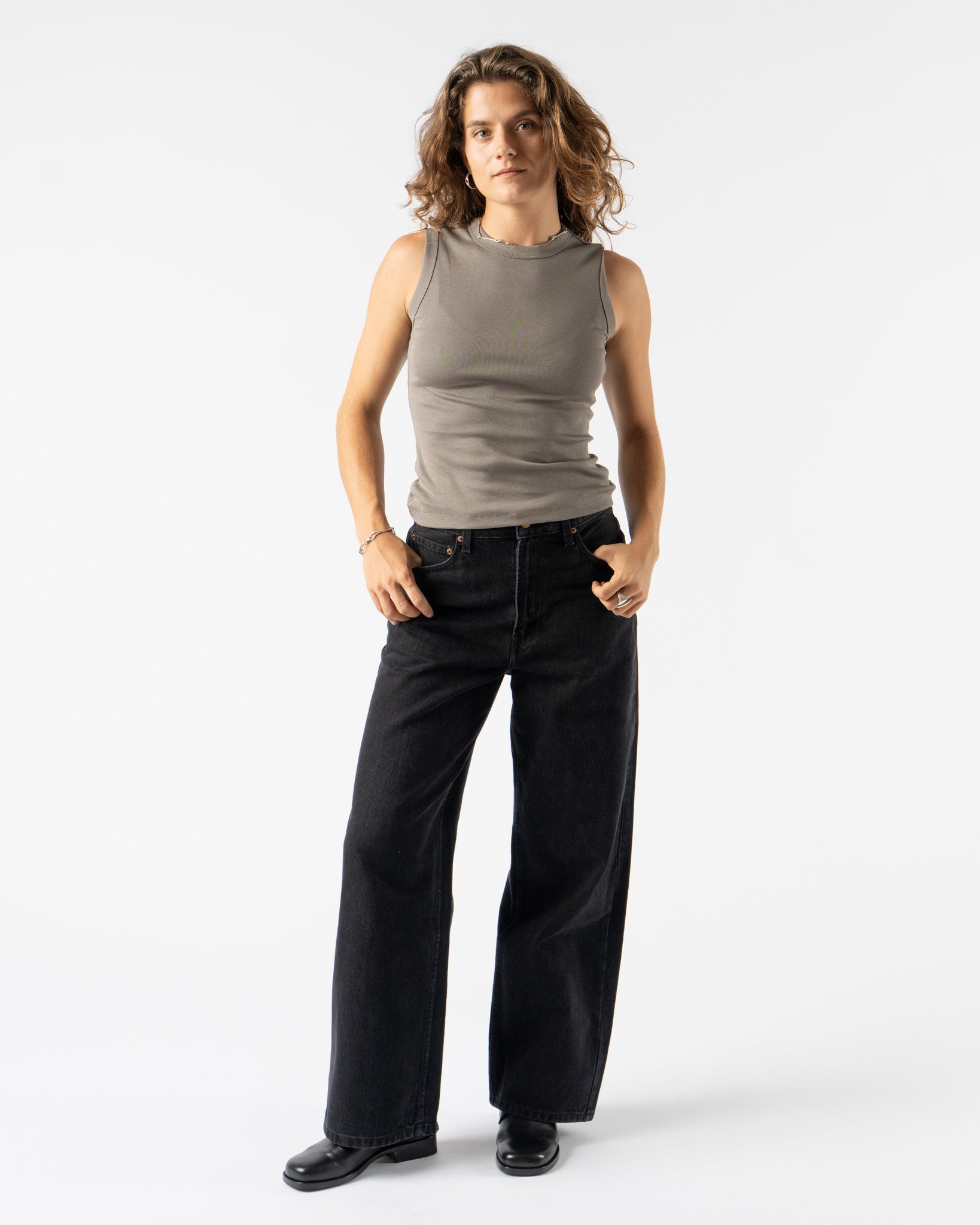 FLORE FLORE Esmé Tank in Mushroom