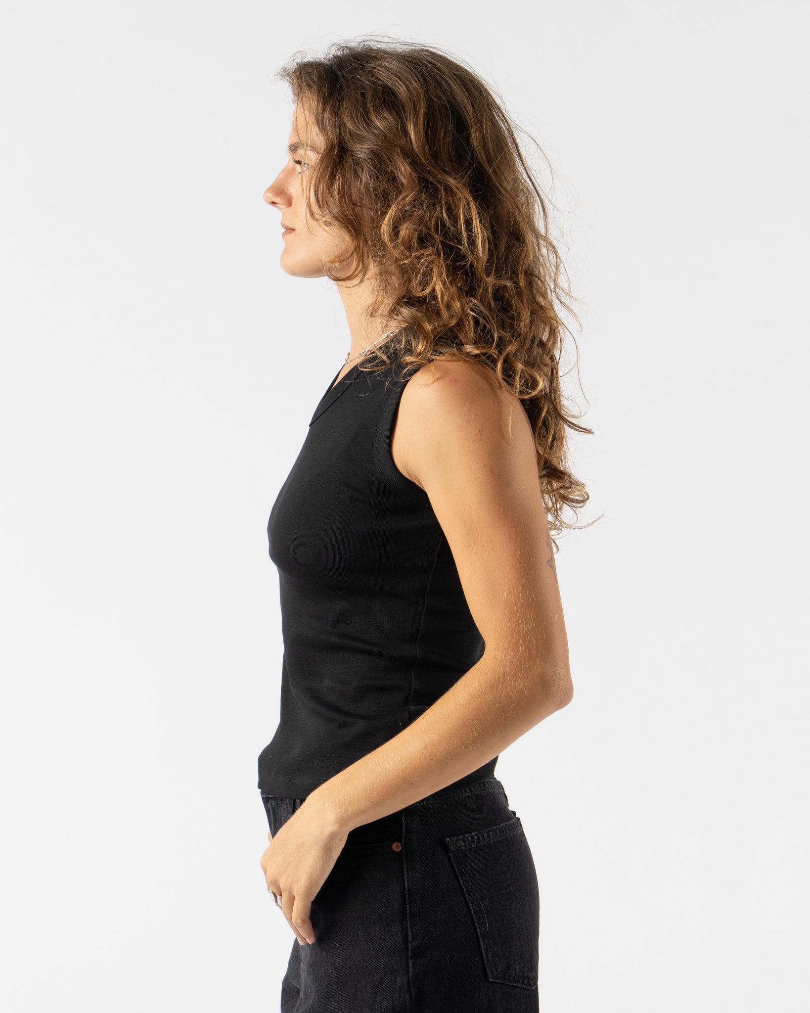 FLORE FLORE Jill Tank in Black