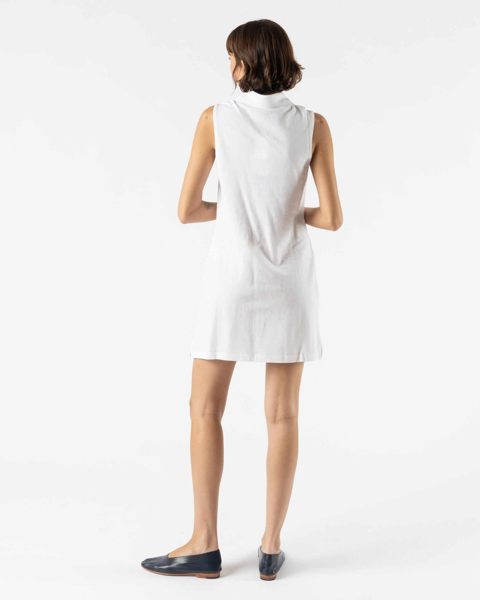 FLORE FLORE Lauren Polo Dress in White