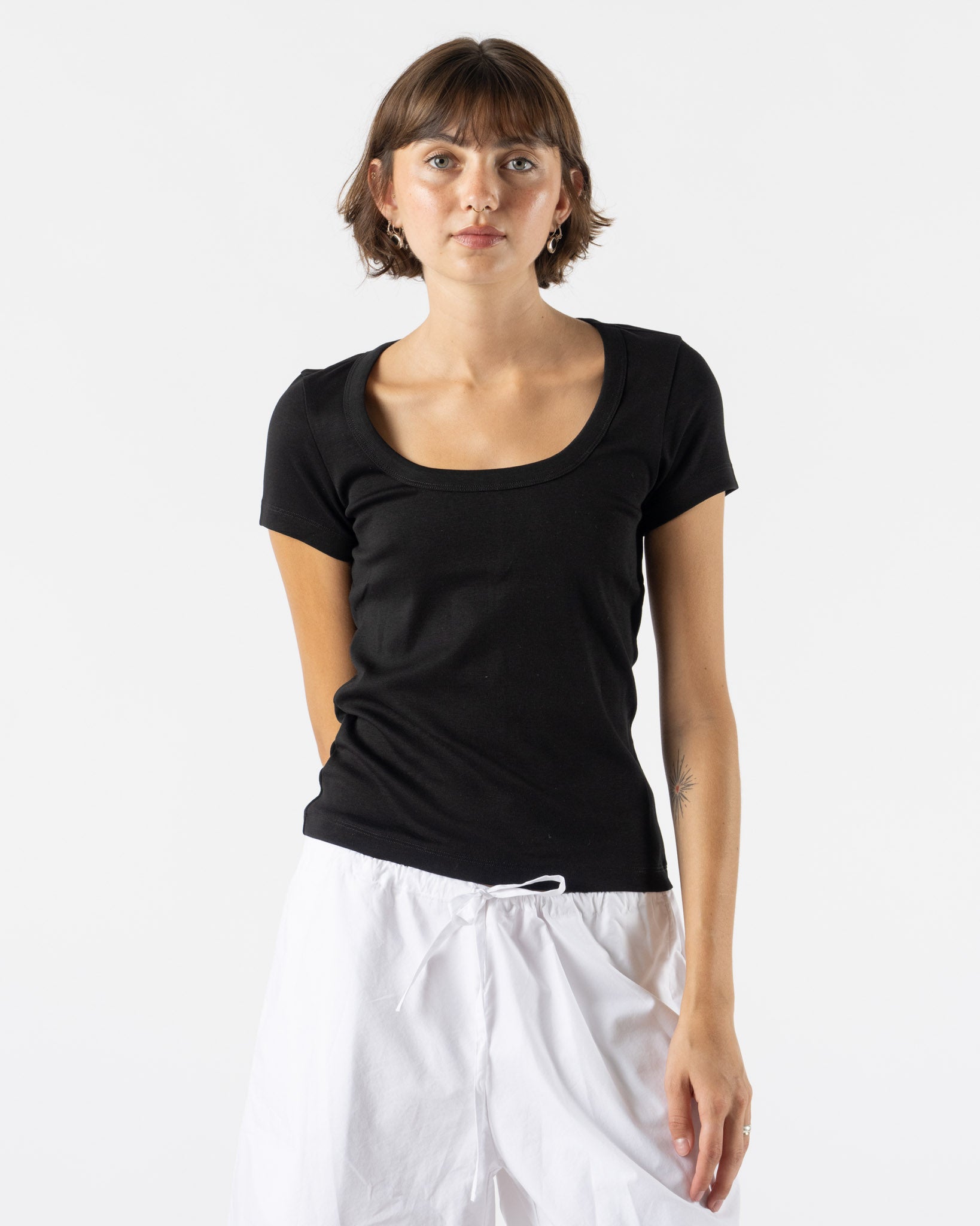 FLORE FLORE Lulu Baby Tee in Black